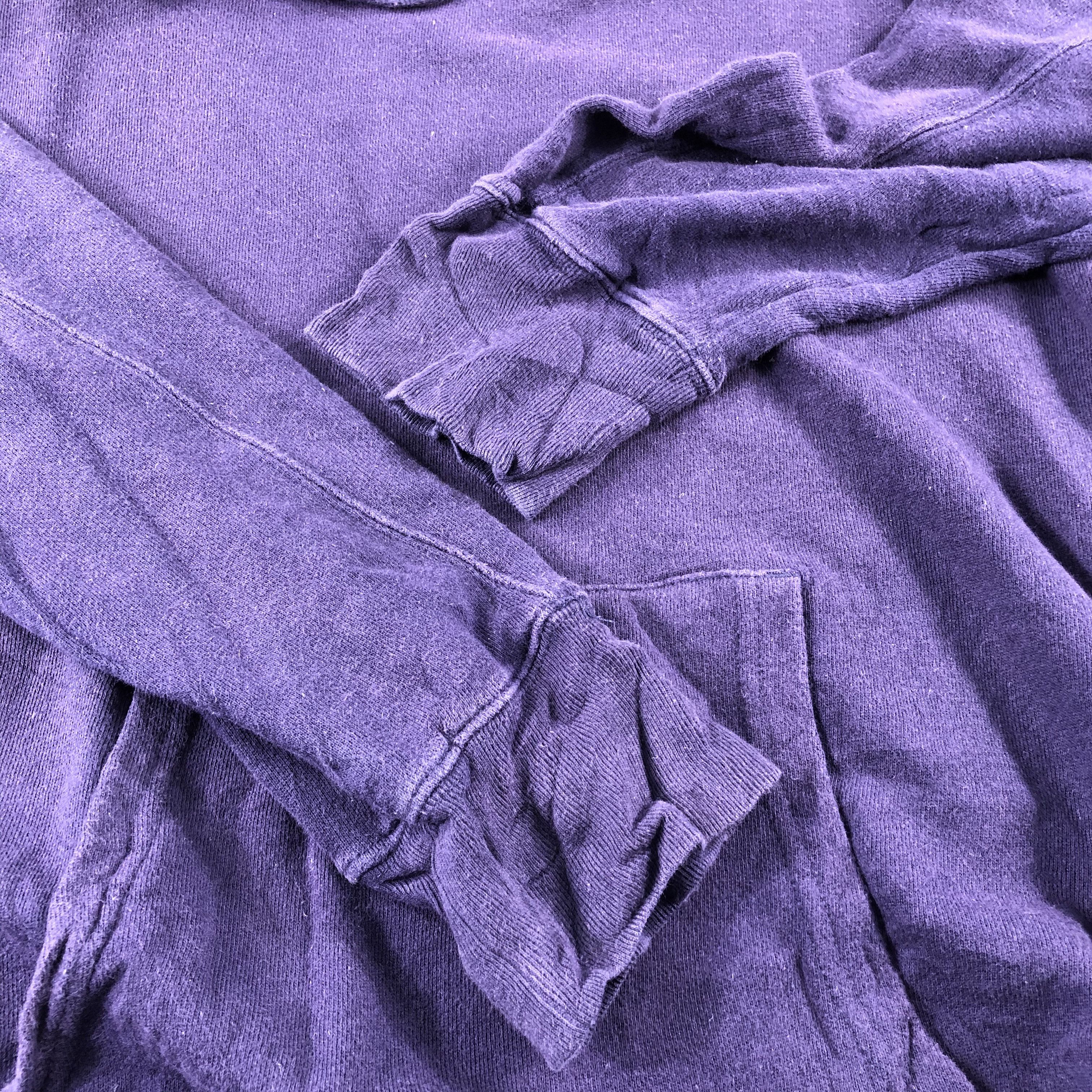 Japanese Brand Rag Machine Purple Pullover Blank Hoodies F236 Size US L / EU 52-54 / 3 - 3 Thumbnail