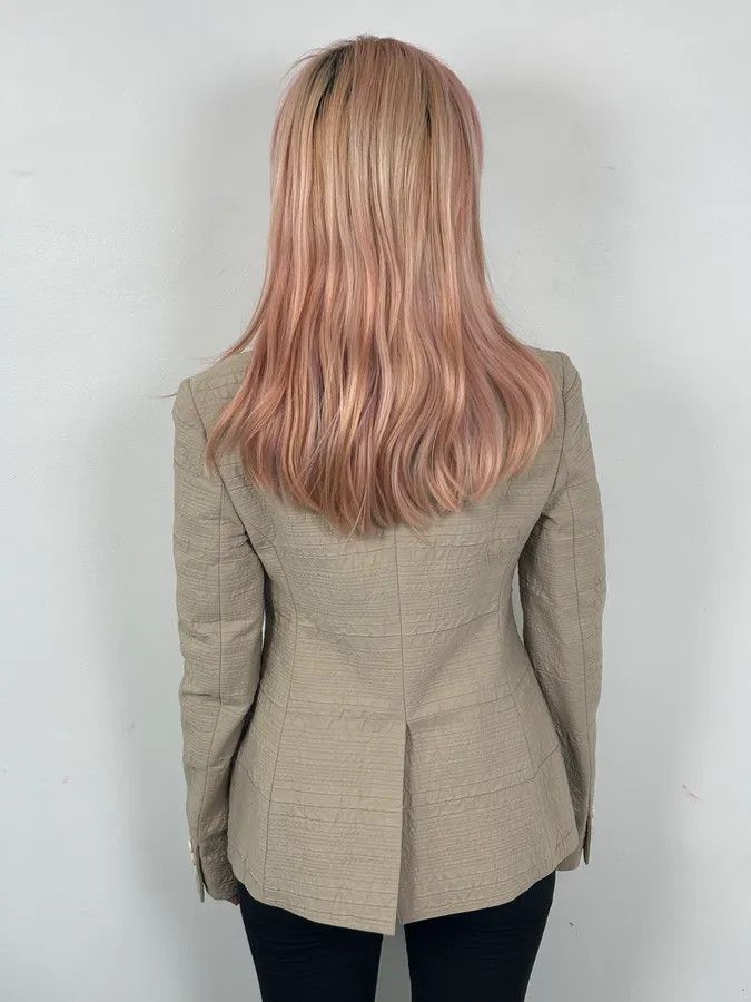 Prada SS2008 Prada Cream Plissed Blazer Size 40R - 3 Thumbnail