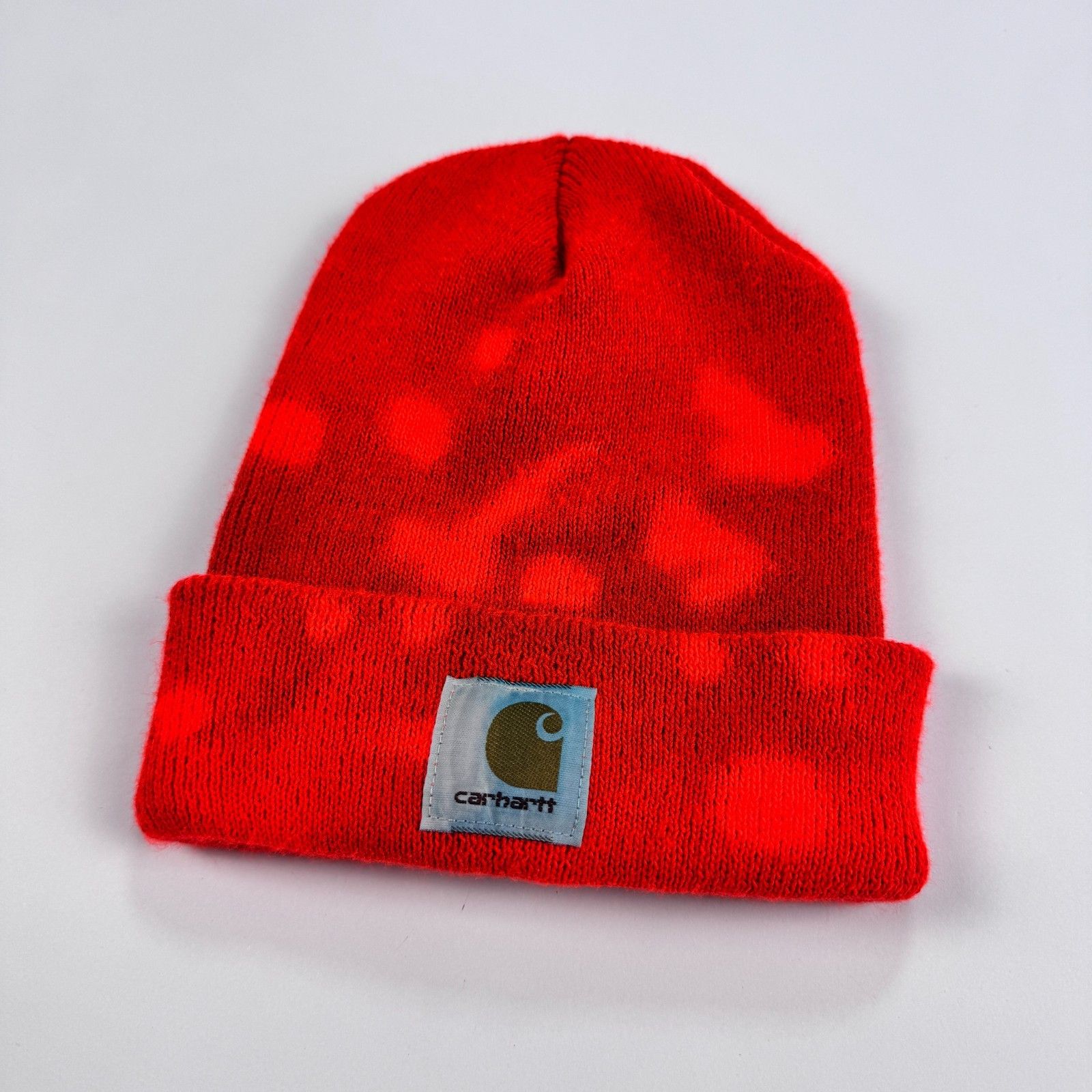 Carhartt Carhartt A18 Beanie Brite Orange Acrylic Knit Hat OSFA Size ONE SIZE - 2 Thumbnail