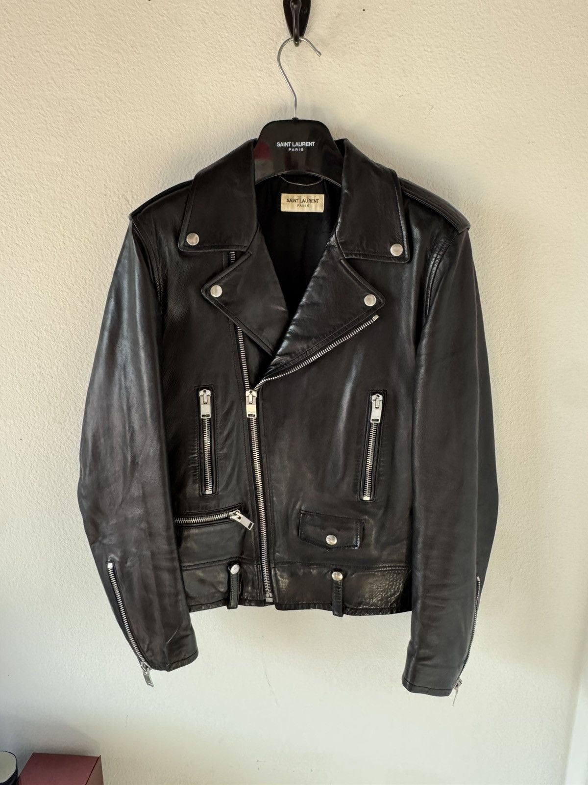 Saint Laurent Paris Saint Laurent Paris L01 Biker Jacket Size US M / EU 48-50 / 2 - 2 Thumbnail
