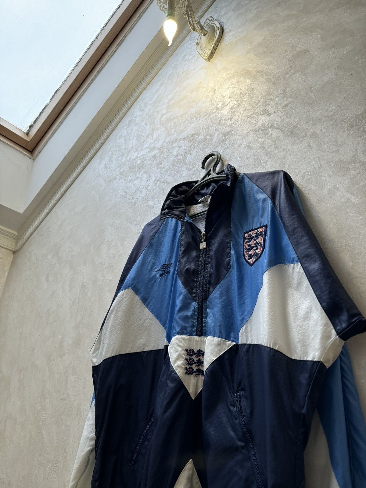 Umbro × Vintage ENGLAND VINTAGE UMBRO 1990 - 1992 1/2 ZIP TRAINING JACKET Size US XL / EU 56 / 4 - 2 Thumbnail