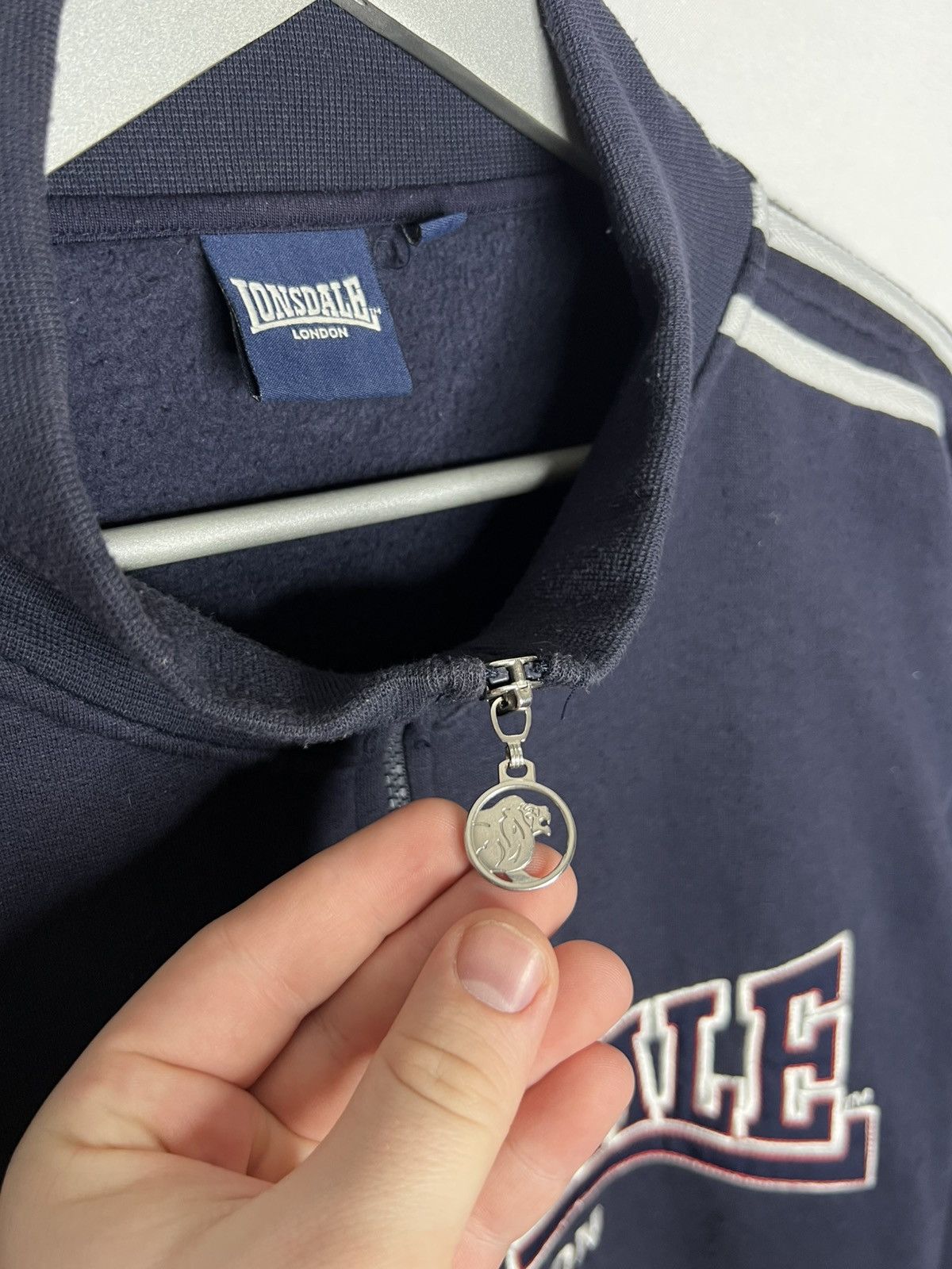 Lonsdale Vintage Lonsdale London Big Logo Full Zip Fleece Jacket Size US XXL / EU 58 / 5 - 5 Thumbnail