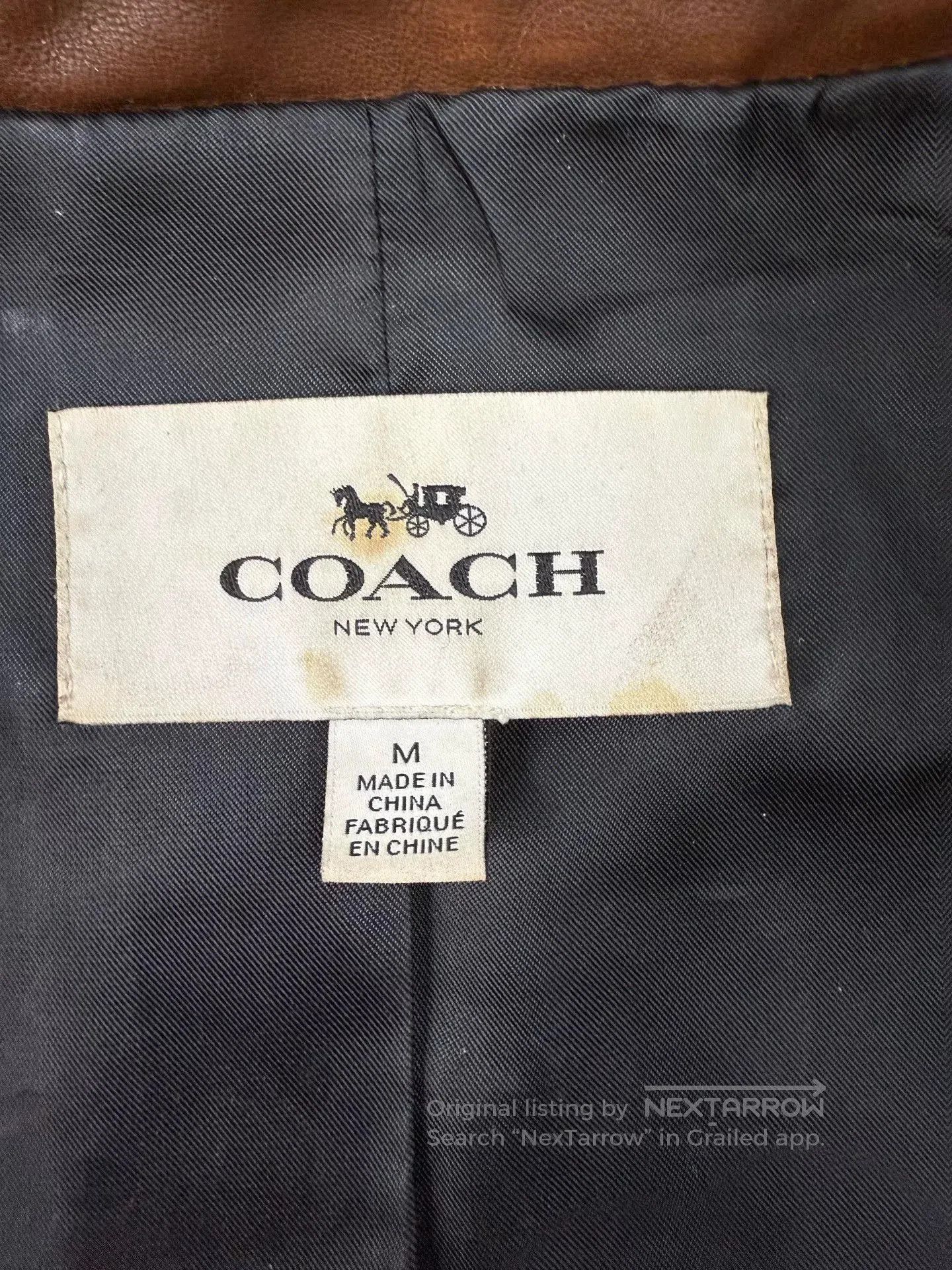 Coach COACH Men's Leather Jacket for Business Casual. Size US M / EU 48-50 / 2 - 4 Thumbnail