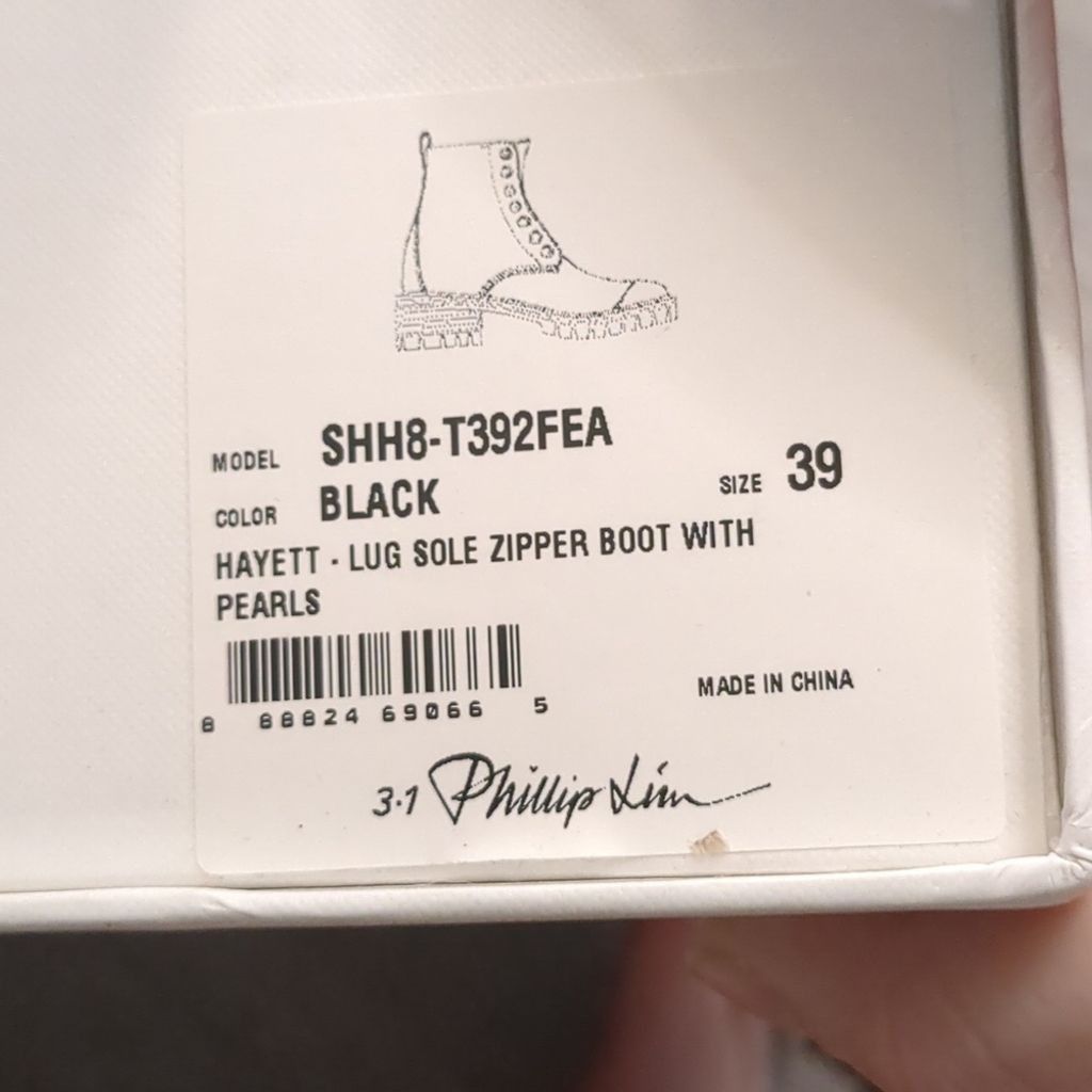 3.1 Phillip Lim 3.1 Phillip Lim hayett lug sole zip boot w/ pearls size 39 Size US 9 / IT 39 - 9 Thumbnail