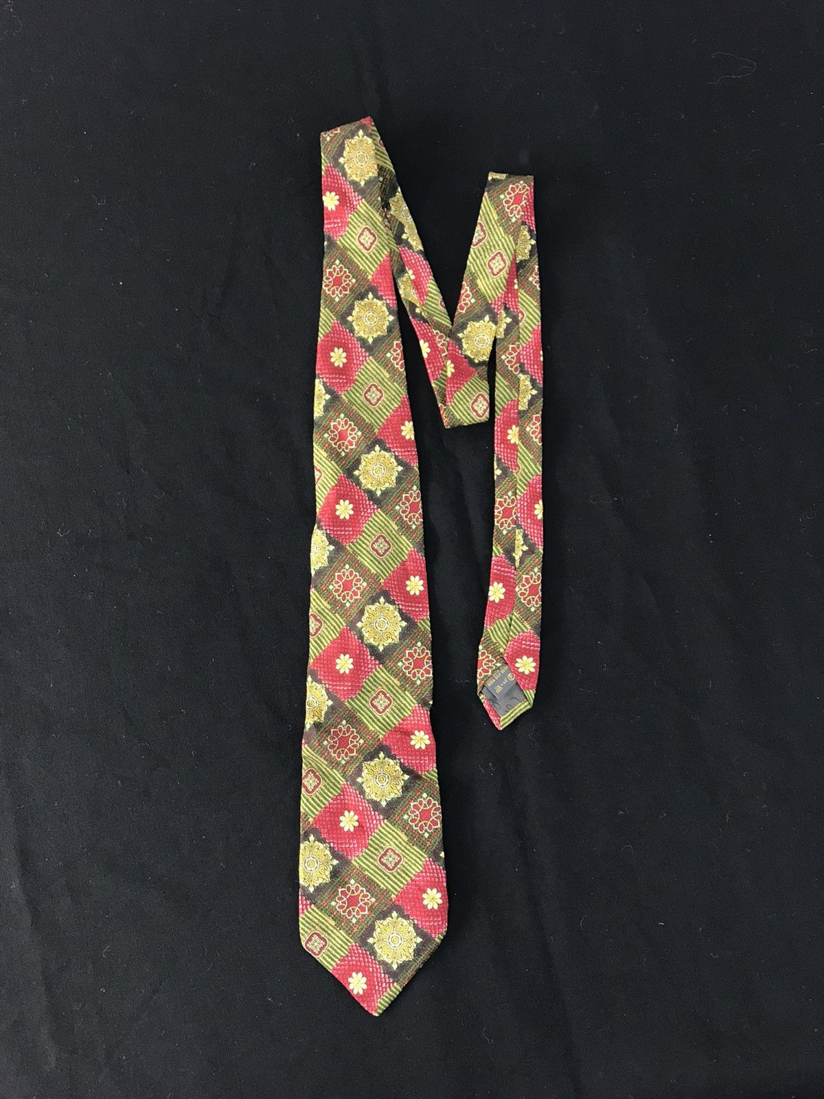 Designer × Karl Lagerfeld Karl Lagerfield Paris Baroque Luxury Neck Tie Striped Design Size ONE SIZE - 2 Thumbnail