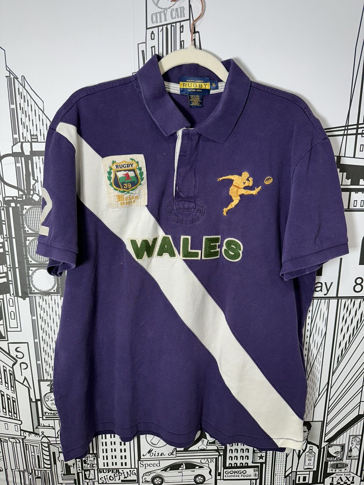Rugby Ralph Lauren Rugby Ralph Lauren Wales Big Kicker Polo Purple XL Size US XL / EU 56 / 4 - 1 Thumbnail