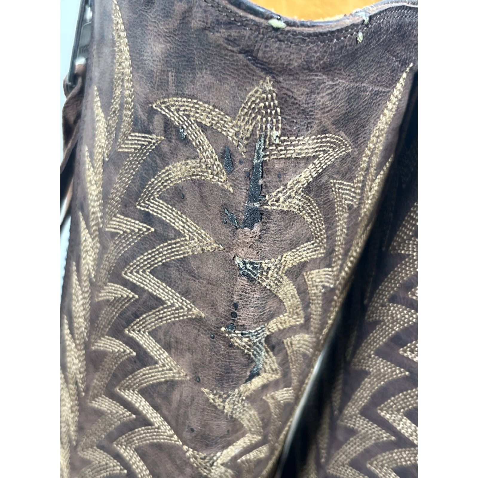 Old Gringo Old Gringo Mayra Western Boot Brown Leather 18" Pointed Toe Womens 5.5 Vintage No Size US 6 / IT 36 - 6 Thumbnail