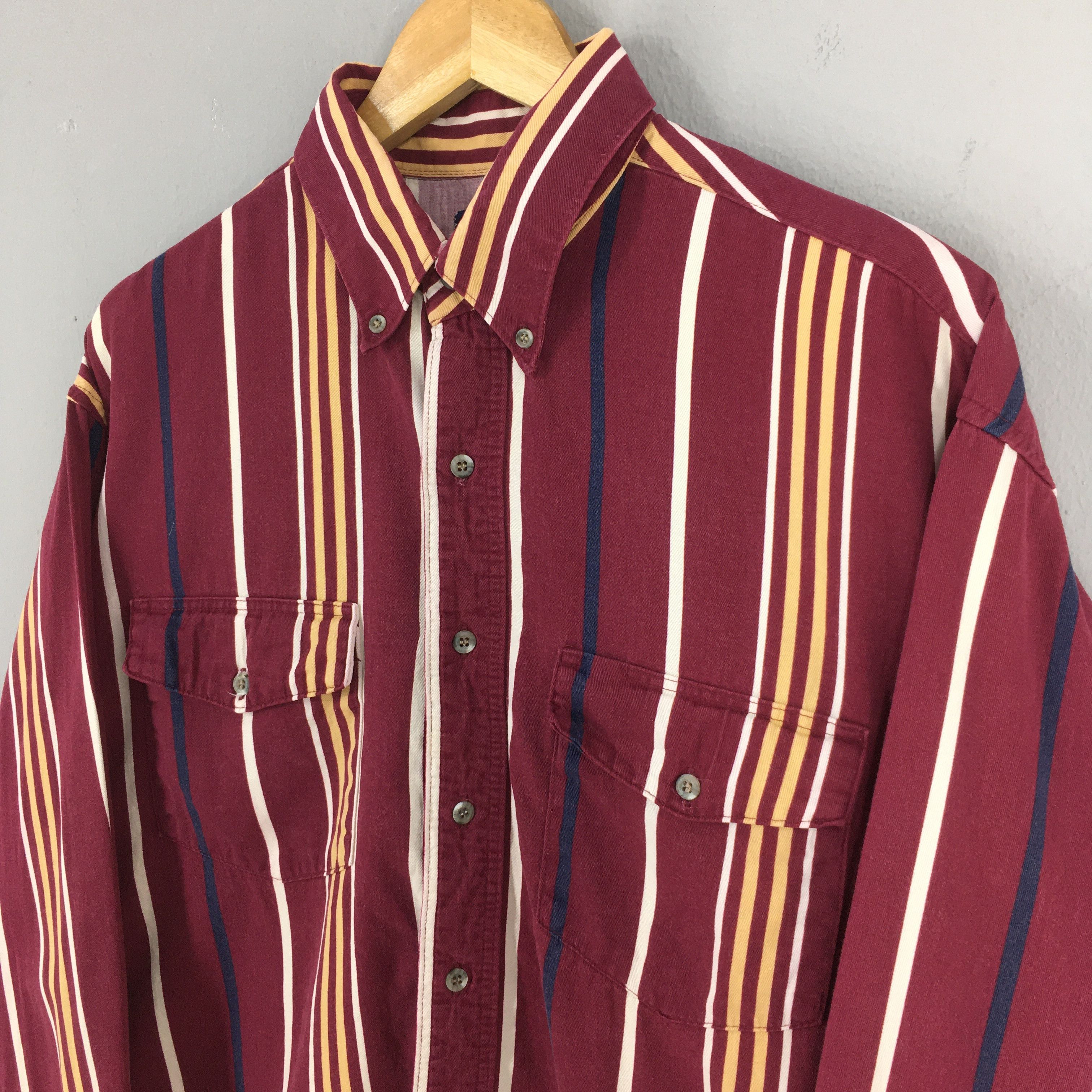 Wrangler Vintage Wrangler Brushpopper Stripes Western Shirt XLarge Size US XL / EU 56 / 4 - 3 Thumbnail