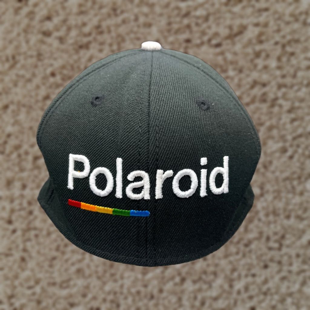 Polaroid Polaroid Hat Cap Snap Back Adult One Size Black Gray 100% Cotton Camera Size ONE SIZE - 1 Thumbnail