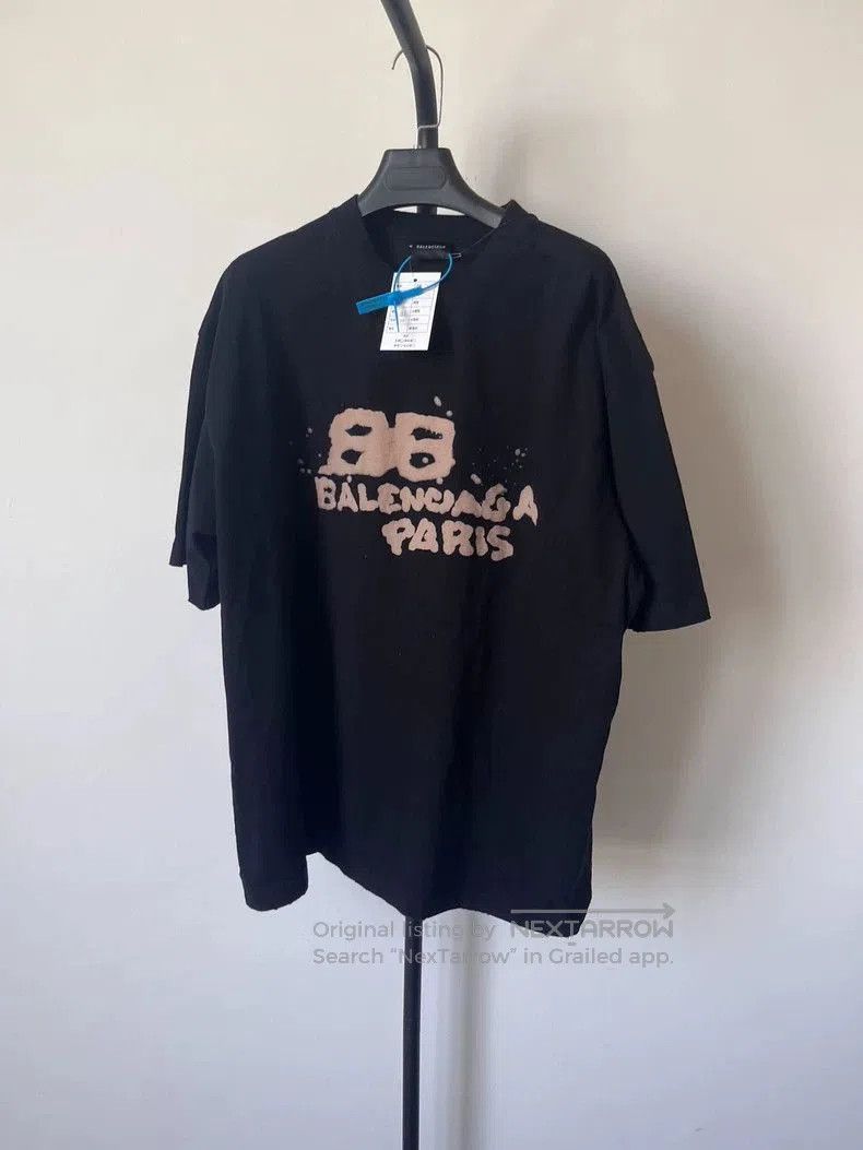 Balenciaga Balenciaga Logo Print Short Sleeve T-Shirt. Size US L / EU 52-54 / 3 - 1 Thumbnail