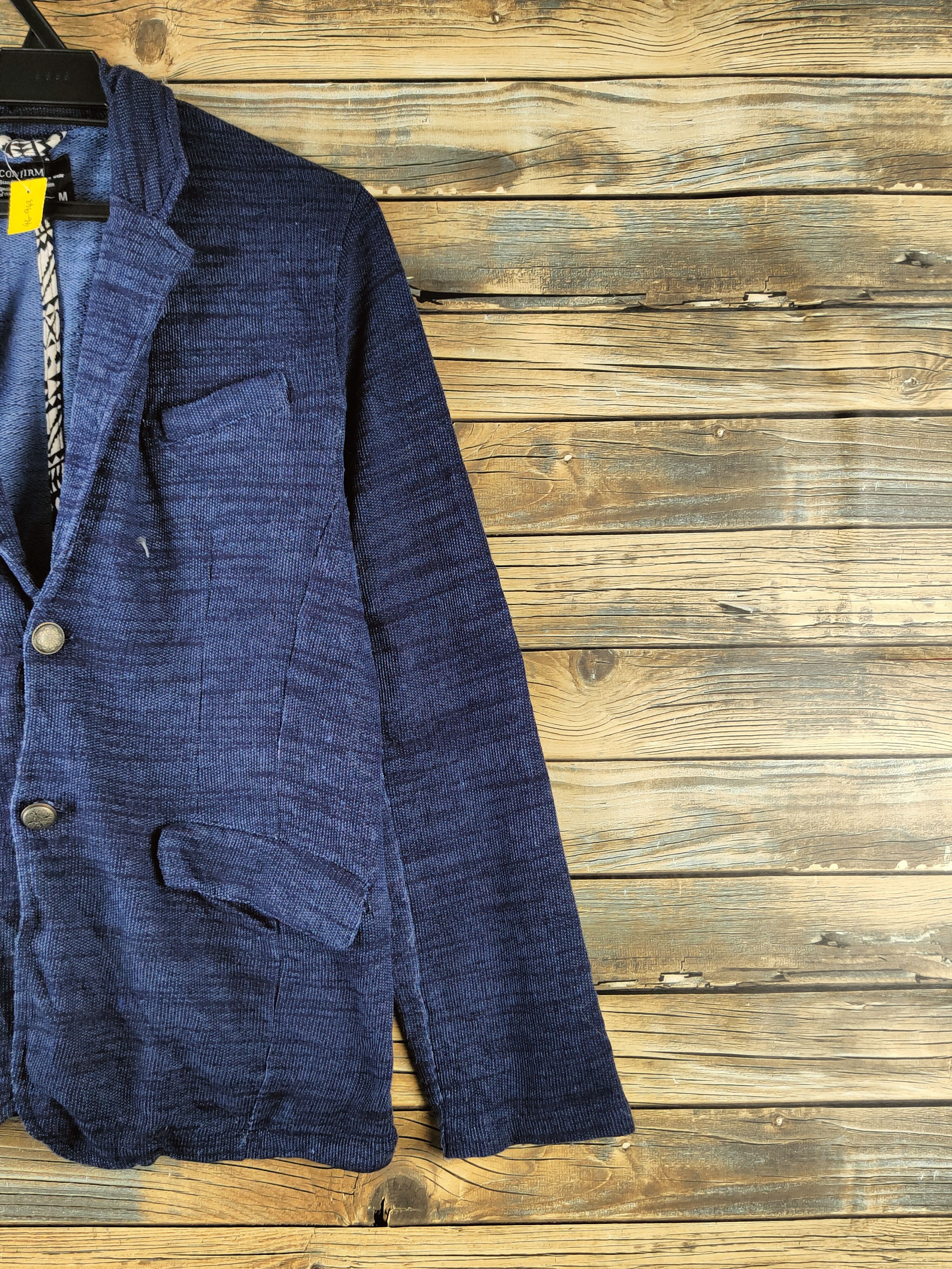 Japanese Brand DL Confirm Blue Knitwear Blazers #46-943 Size US M / EU 48-50 / 2 - 5 Thumbnail