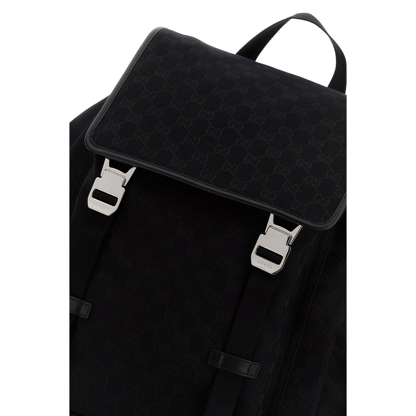 Gucci GUCCI Black GG Canvas Backpack New & Authentic Size ONE SIZE - 4 Thumbnail