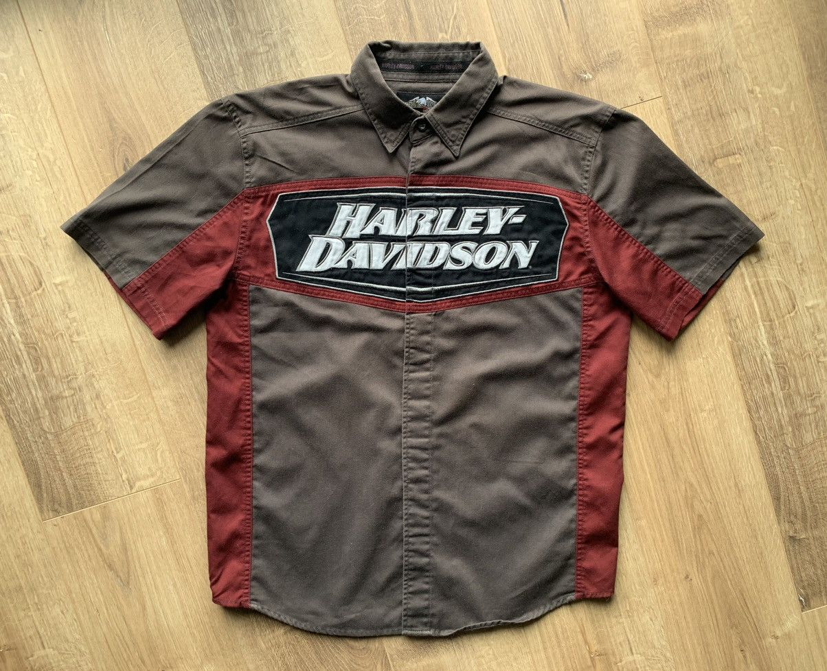Harley Davidson Vintage Harley Davidson Big logo shirt Size US M / EU 48-50 / 2 - 1 Thumbnail