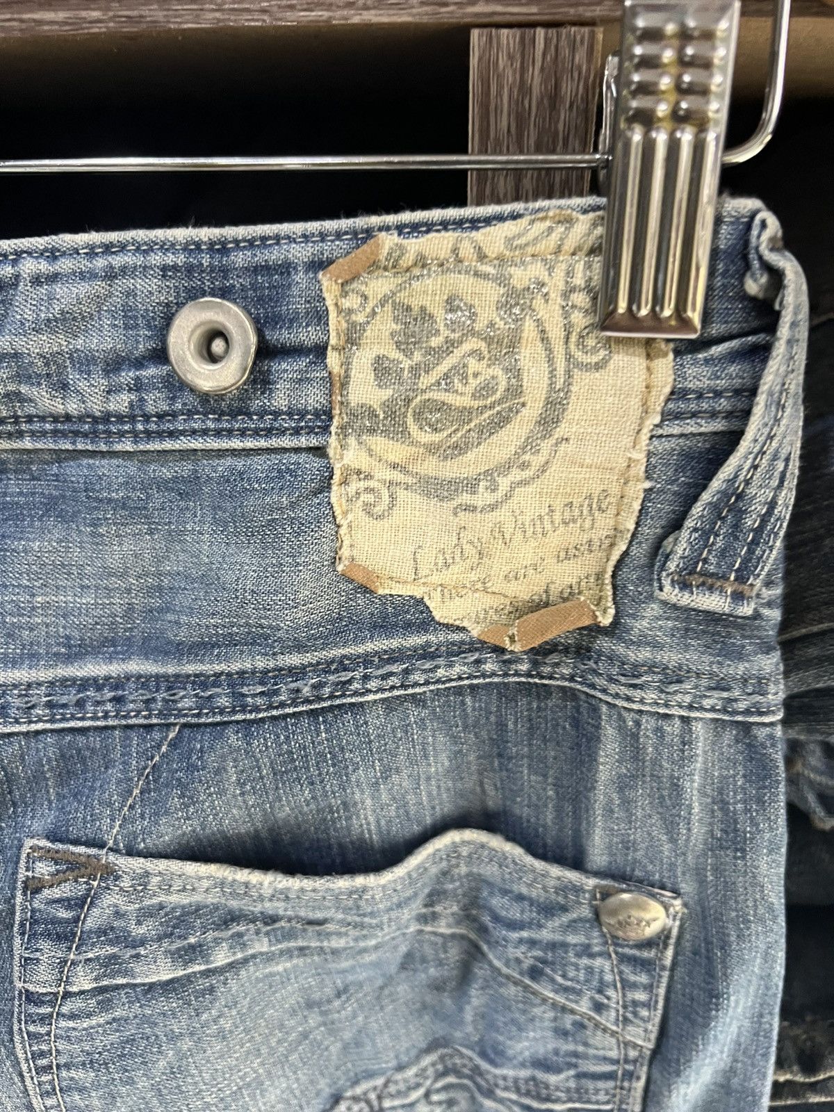 Japanese Brand 🔥Union Made Brappers Lady Vintage Flared Denim Size 27" / US 4 / IT 40 - 14 Thumbnail