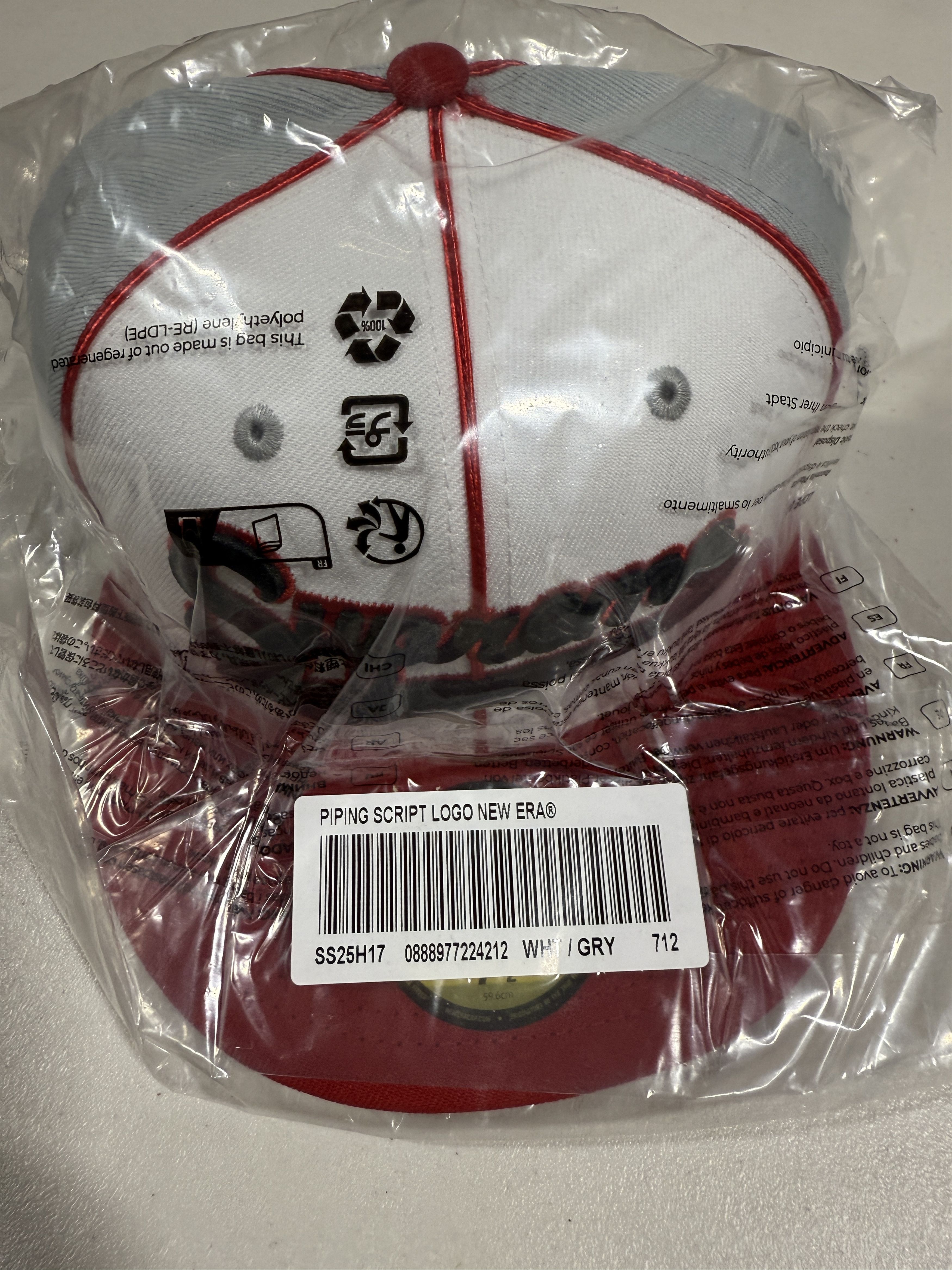 Supreme Supreme Multi S Logo New Era 59Fifty Fitted Hat Grey 7 1/2 Size ONE SIZE - 3 Thumbnail