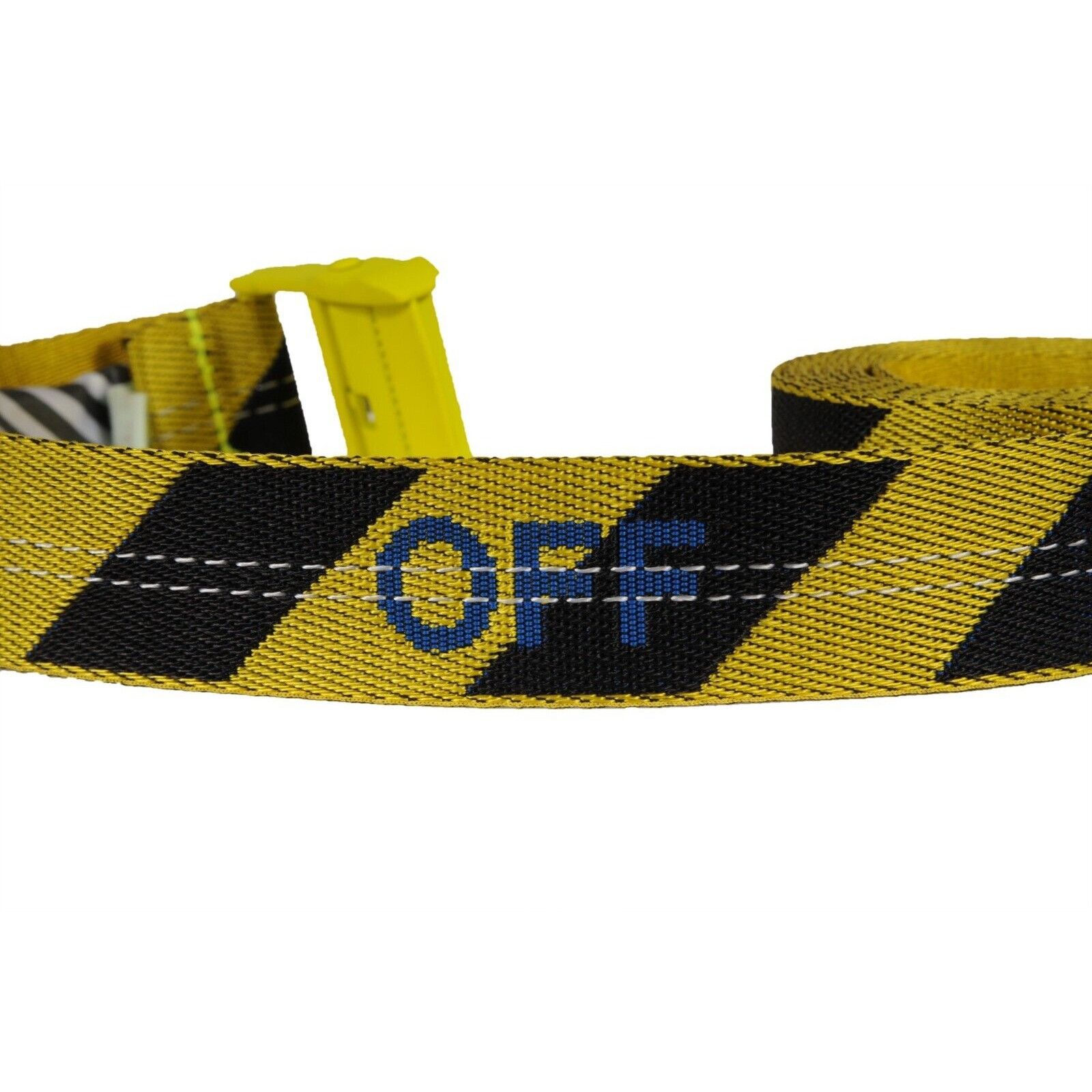 Off-White Industrial Belt One Size Yellow Black Tape Logo Size ONE SIZE - 3 Thumbnail