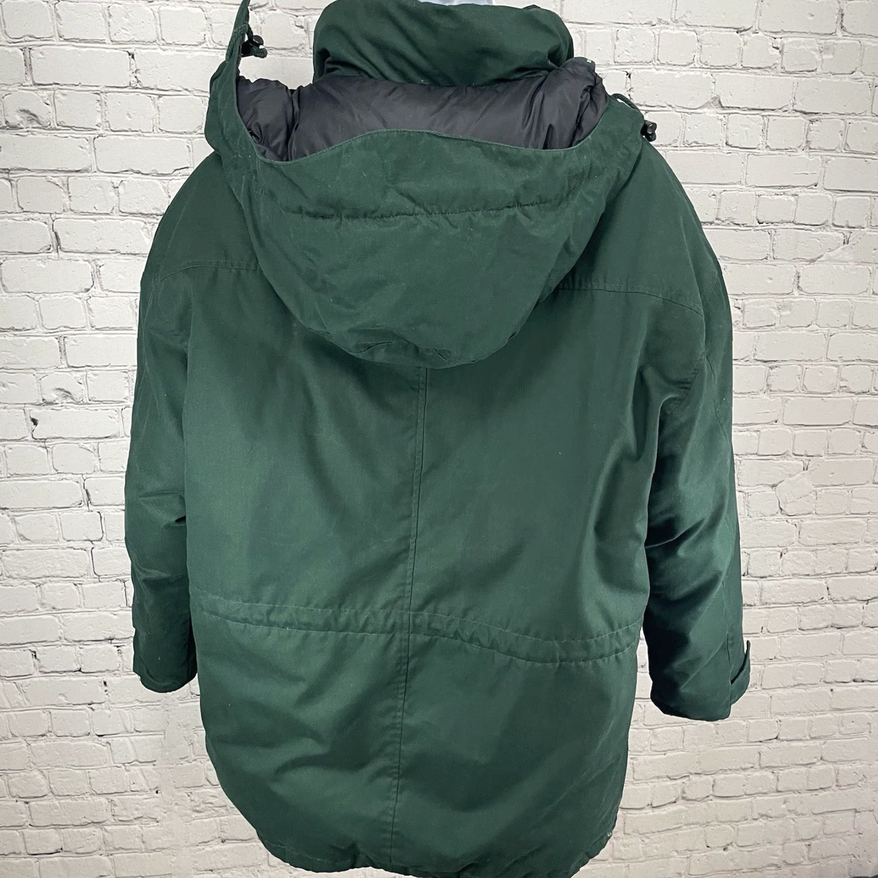 Eddie Bauer Eddie Bauer Coat Mens M Green Down Filled Removable Hood Zip Puffer Jacket Regular Size Medium Size US M / EU 48-50 / 2 - 2 Thumbnail