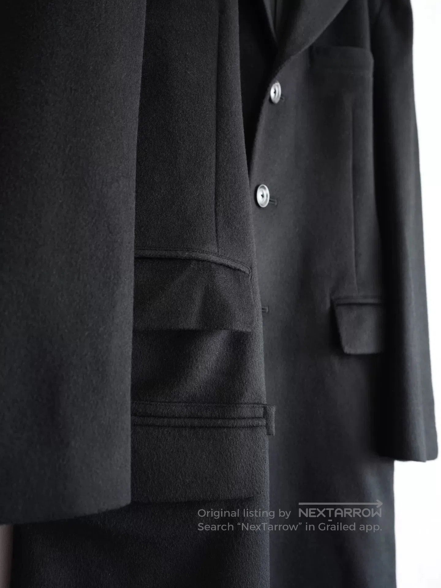 Yohji Yamamoto yohji yamamoto wool coat with notch collar. Size US S / EU 44-46 / 1 - 7 Thumbnail