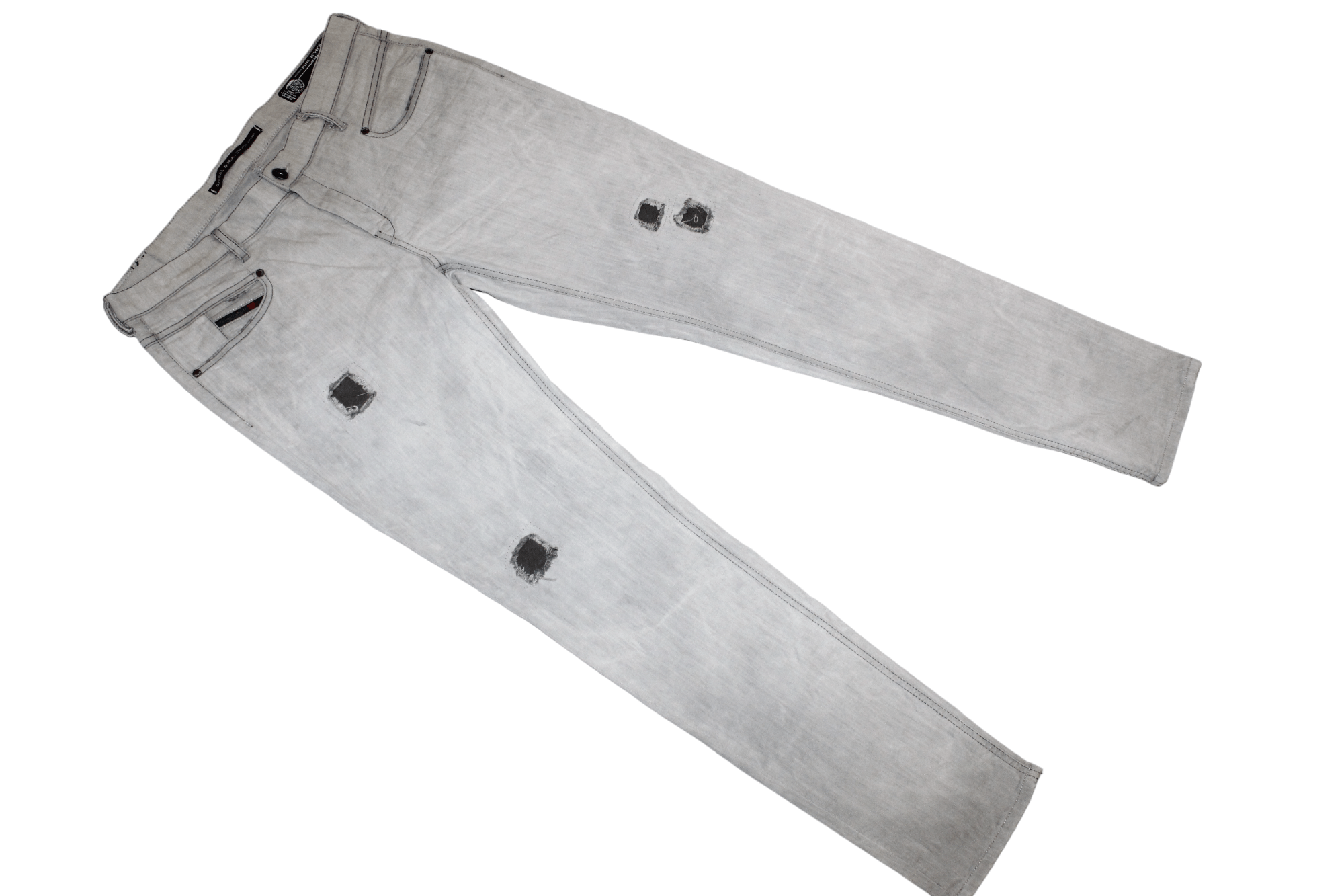 Diesel Diesel D.N.A. Belthy Regular Slim Straight Jeans 0676M Size US 31 - 5 Thumbnail