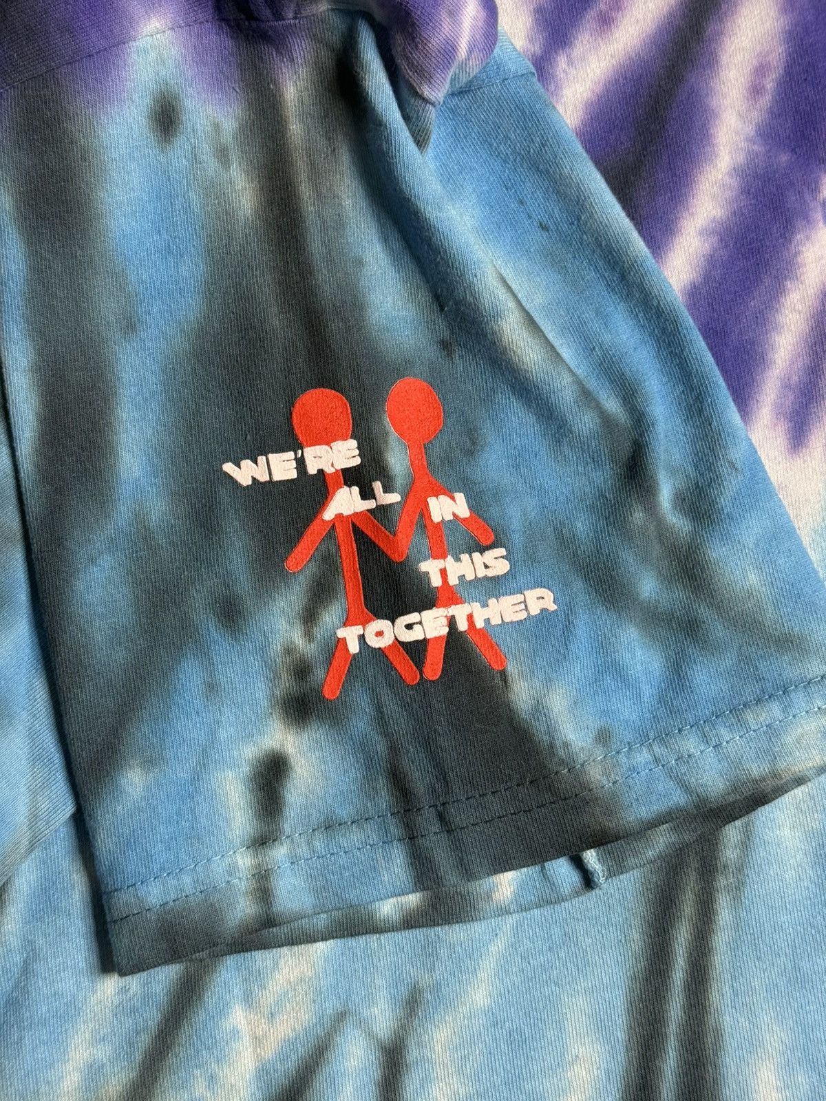 Travis Scott Astroworld Festival 2018 Tee "Tie-Dye" [ L ] Worn 1x Size US XL / EU 56 / 4 - 4 Thumbnail