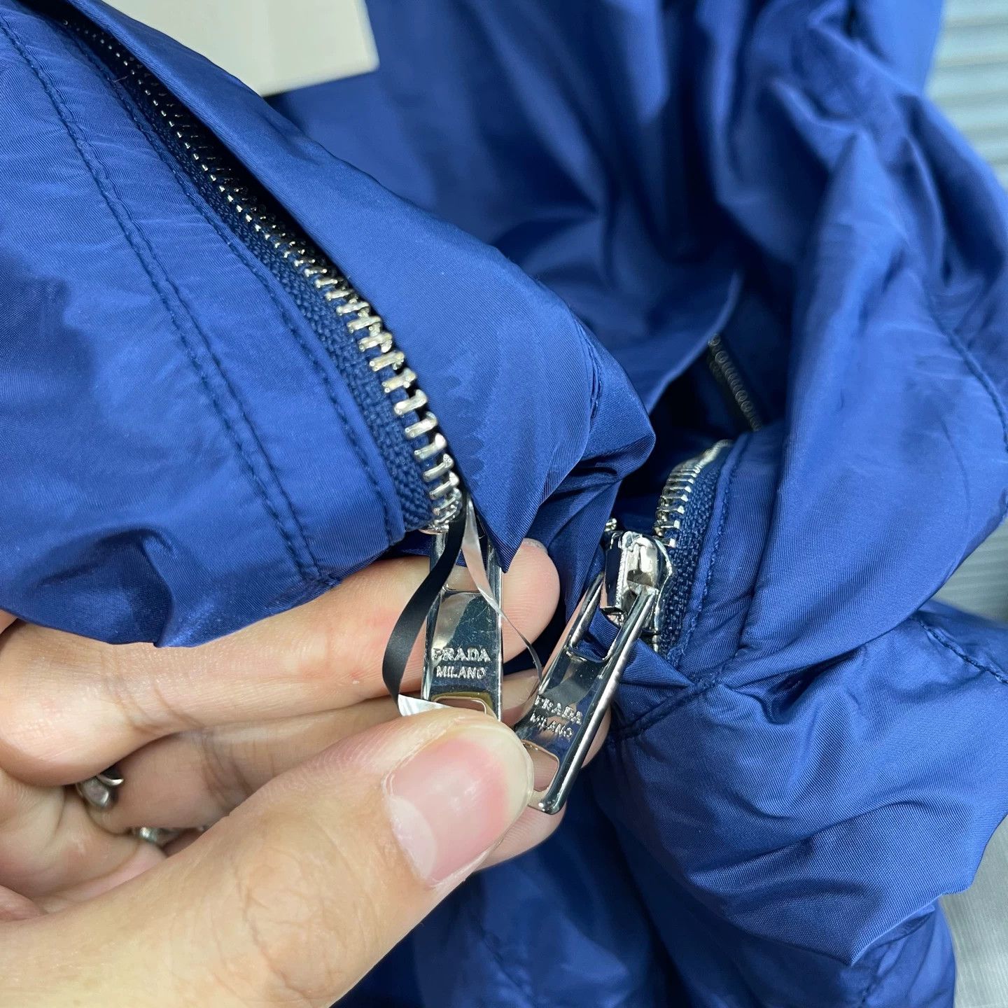 Prada Prada Triangle Logo Shell Jacket L 95 New Cuff Flaw Size L / US 10 / IT 46 - 6 Thumbnail