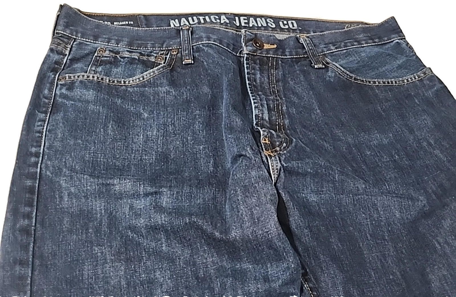 Nautica Nautica Blue Jeans Straight Relaxed Classic Actual 38Wx30L Size US 38 / EU 54 - 4 Thumbnail