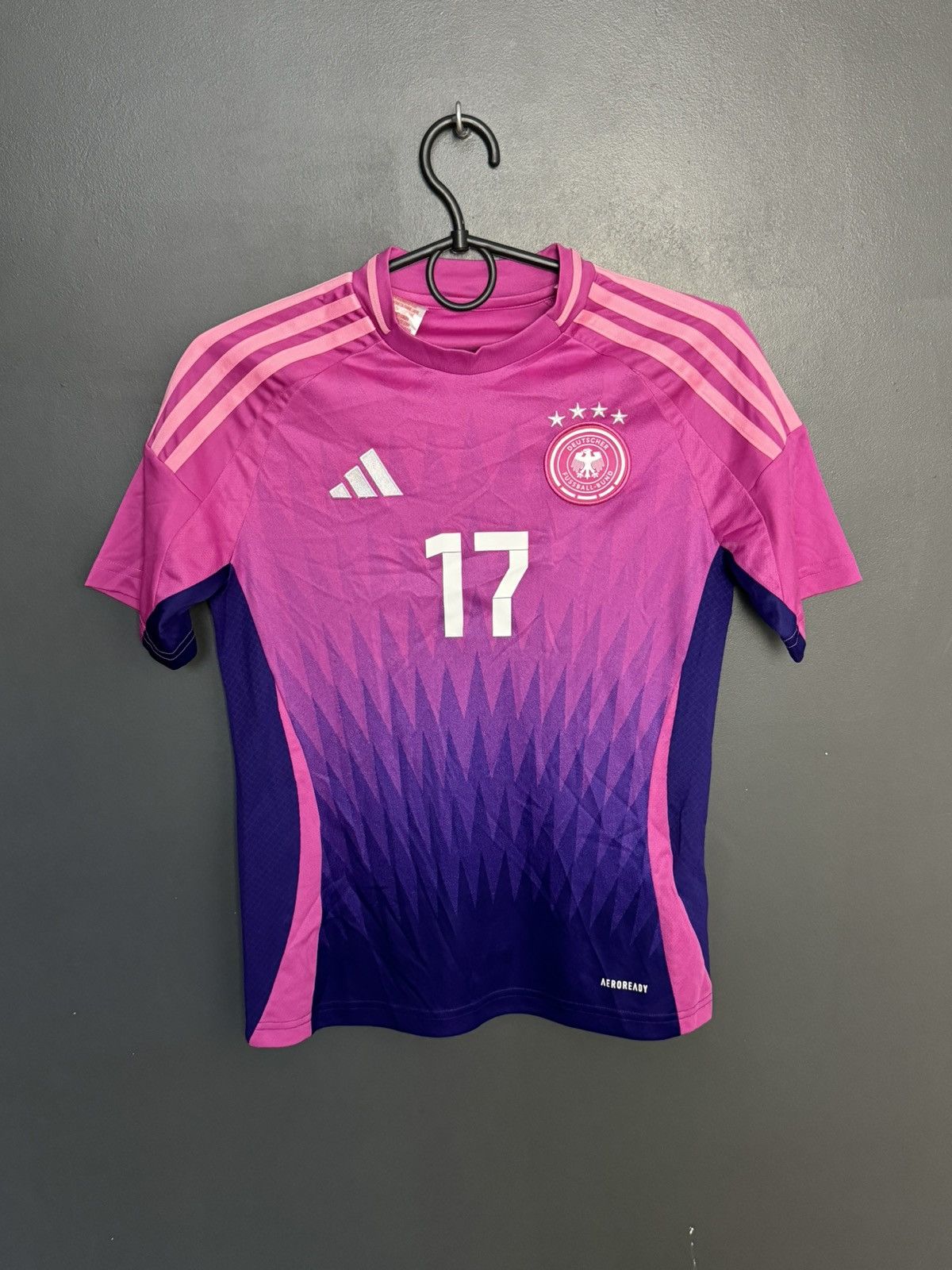 Adidas KIDS Germany 2024 Away Wirtz Football Jersey T-Shirt Size US XS / EU 42 / 0 - 2 Thumbnail