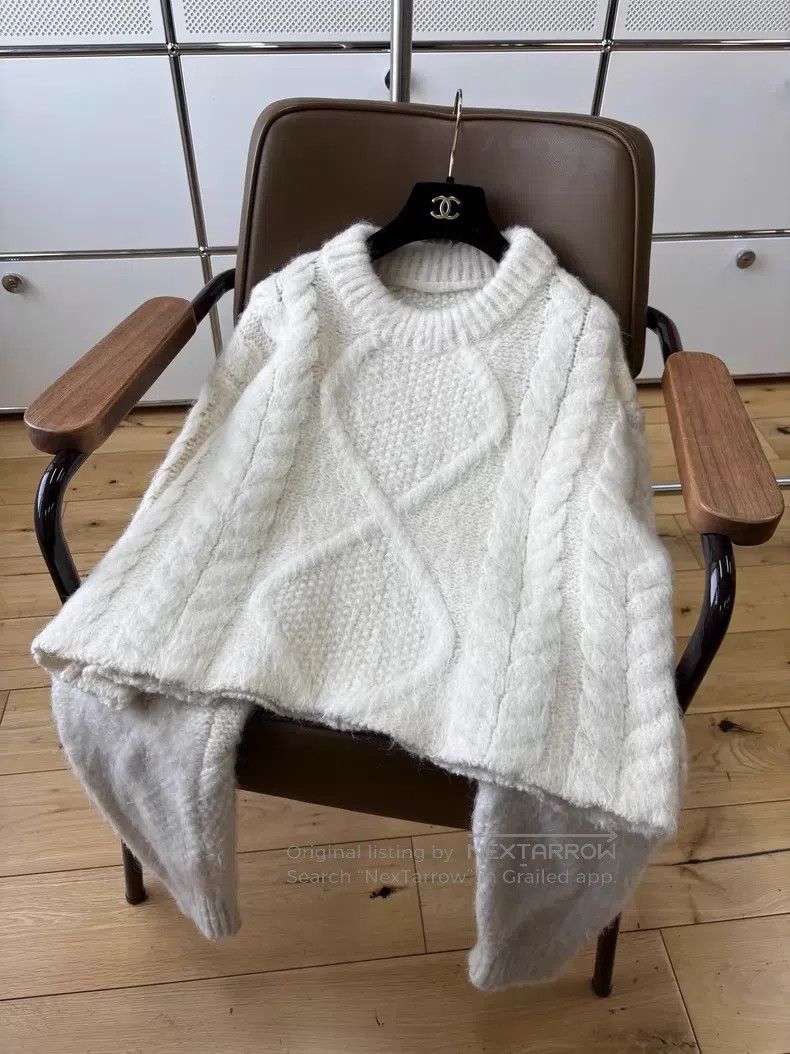 Maison Margiela Maison Margiela Hemp-knitted round-neck thick knitted swea Size XS / US 0-2 / IT 36-38 - 3 Thumbnail