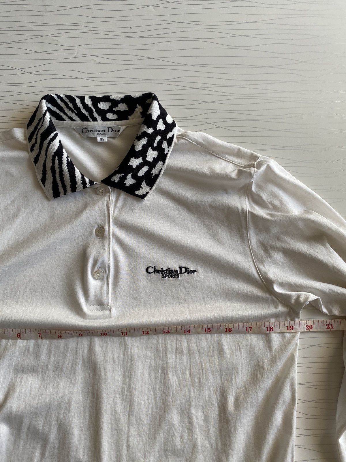 Christian Dior Monsieur Vintage Christian Dior Golf Long Sleeve Polo Tee Size US M / EU 48-50 / 2 - 12 Thumbnail
