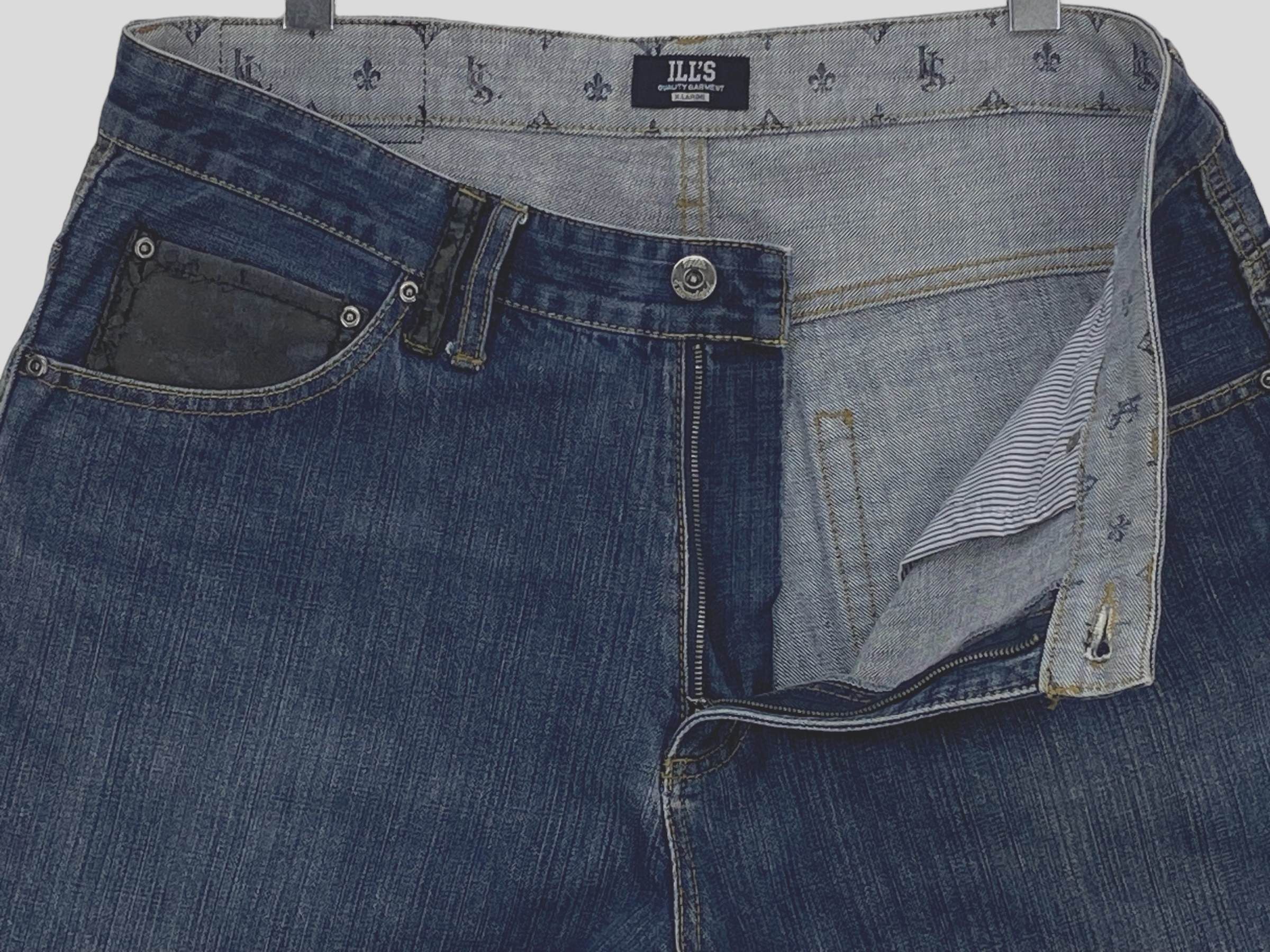 Japanese Brand Japanese Baggy Jeans Hip Hop Skateboard Style – 90s Vintage Size US 36 / EU 52 - 4 Thumbnail