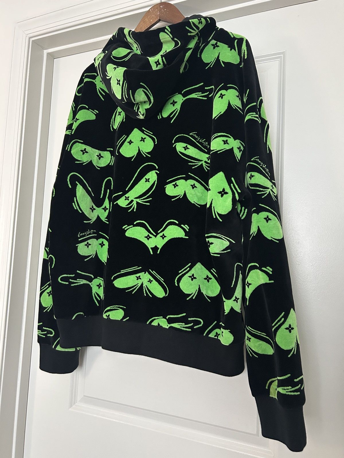 Louis Vuitton Louis vuitton eyes graphic jacquard hoodie black green Size US XXL / EU 58 / 5 - 4 Thumbnail