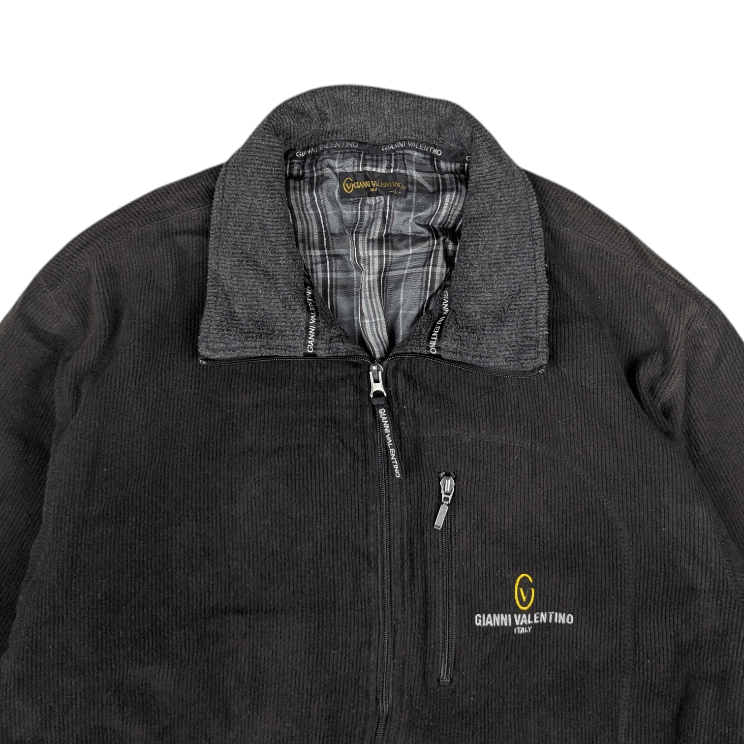 Gianni Valentino Vintage 2000's GIANNI VALENTINO Fleece Jacket Size US L / EU 52-54 / 3 - 5 Thumbnail