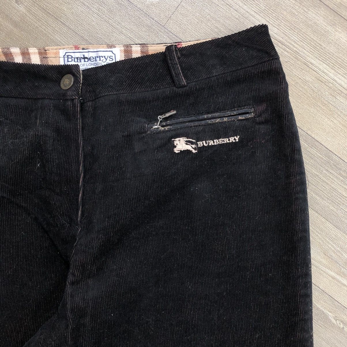 Burberry × Burberry Prorsum × Vintage 1990s Burberrys Nova Check Corduroy Brown Pants Size US 28 / EU 44 - 4 Thumbnail