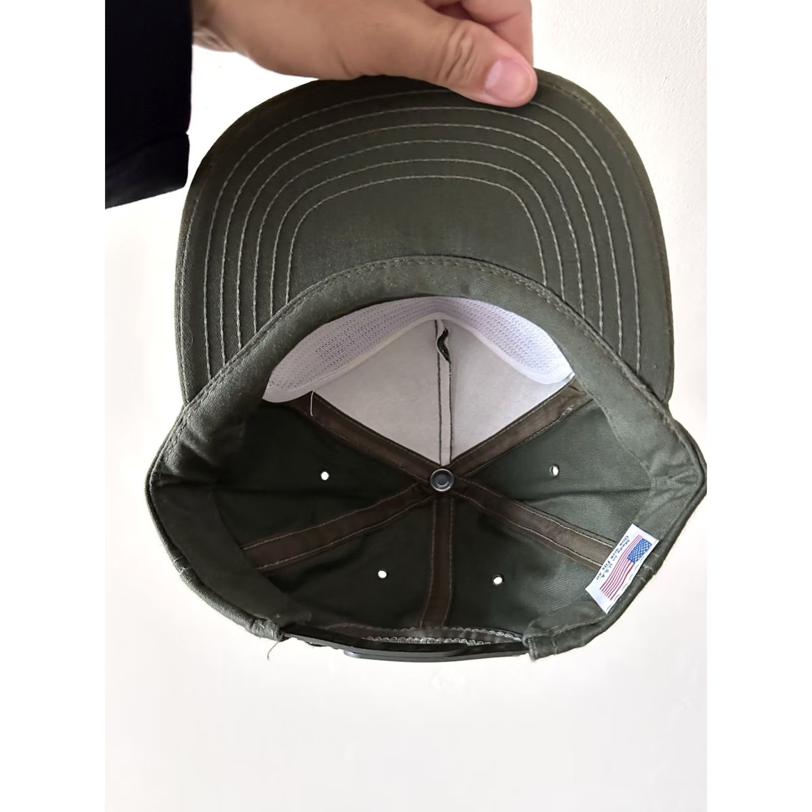 Budweiser VINTAGE Budweiser Hat Snapback Logo Olive USA One Size Men Green NWOT 90s Army Embroidered Spellout Adjustable Size ONE SIZE - 6 Thumbnail