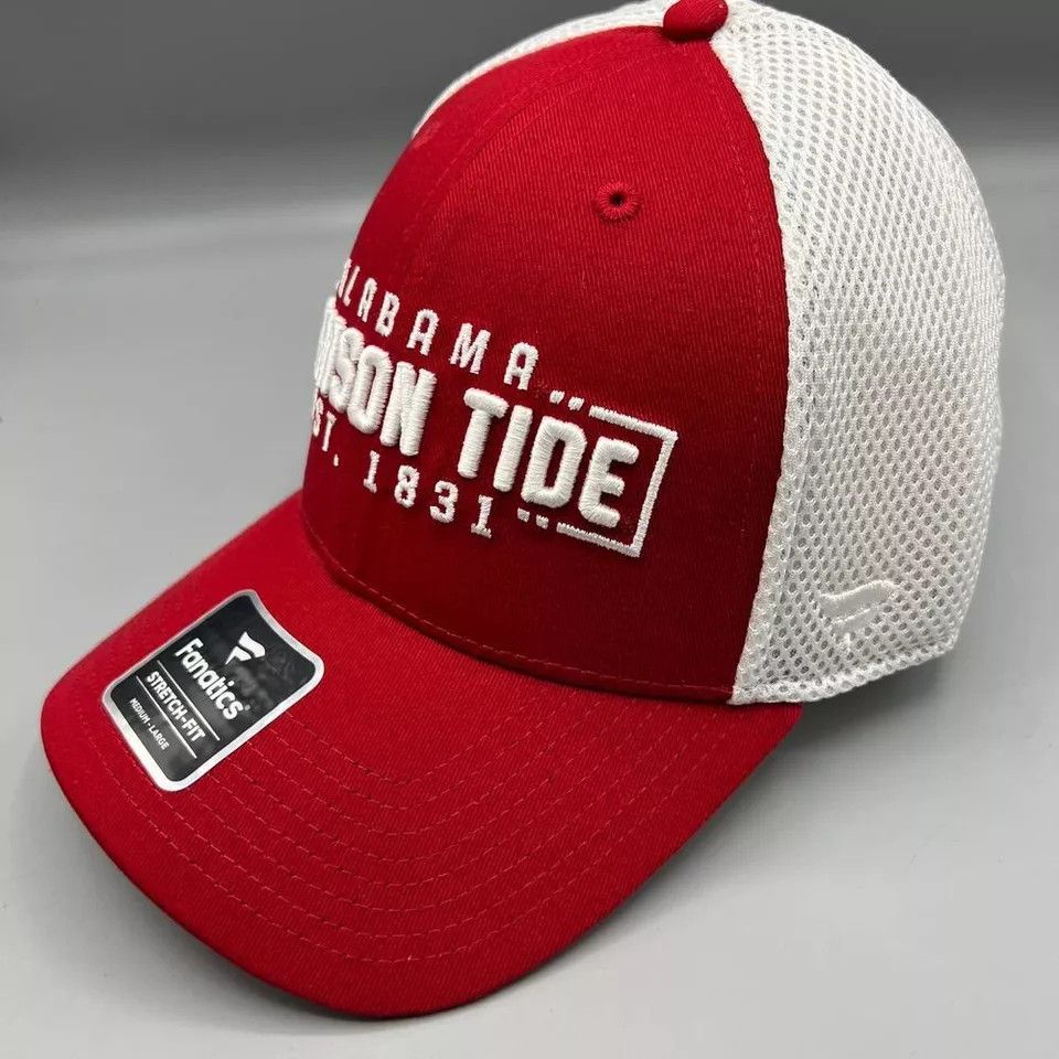 Other Alabama Crimson Tide Hat Men M-L Fanatics Stretch Fitted Cap Size ONE SIZE - 2 Thumbnail