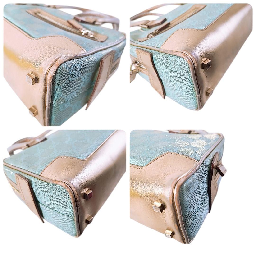 Gucci Gucci - Turqoise Mini Handbag GG Monogram Vintage Size ONE SIZE - 5 Thumbnail