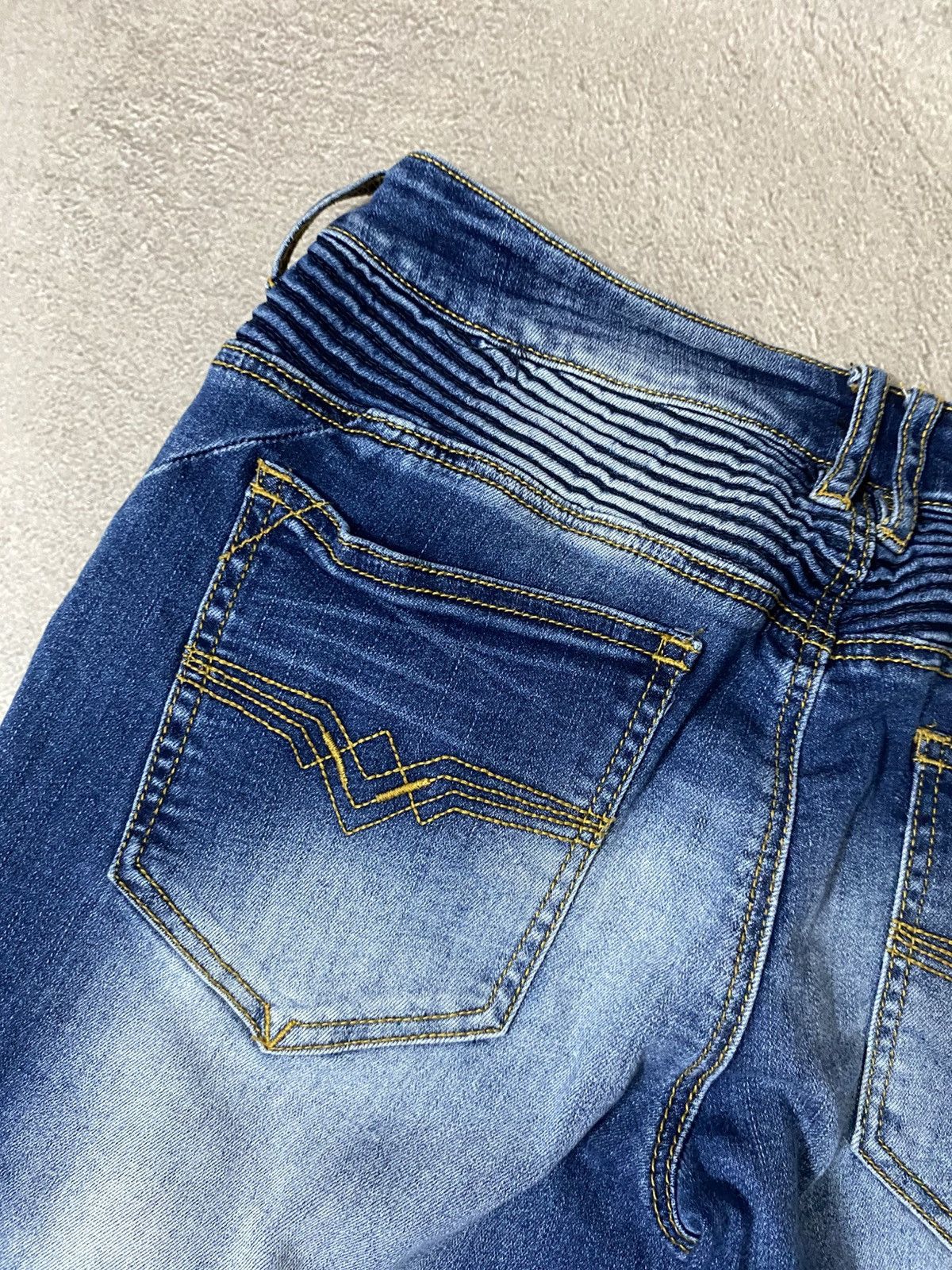 Affliction × Japanese Brand Affliction balmain bike style jeans pants y2k Size 29" - 13 Thumbnail