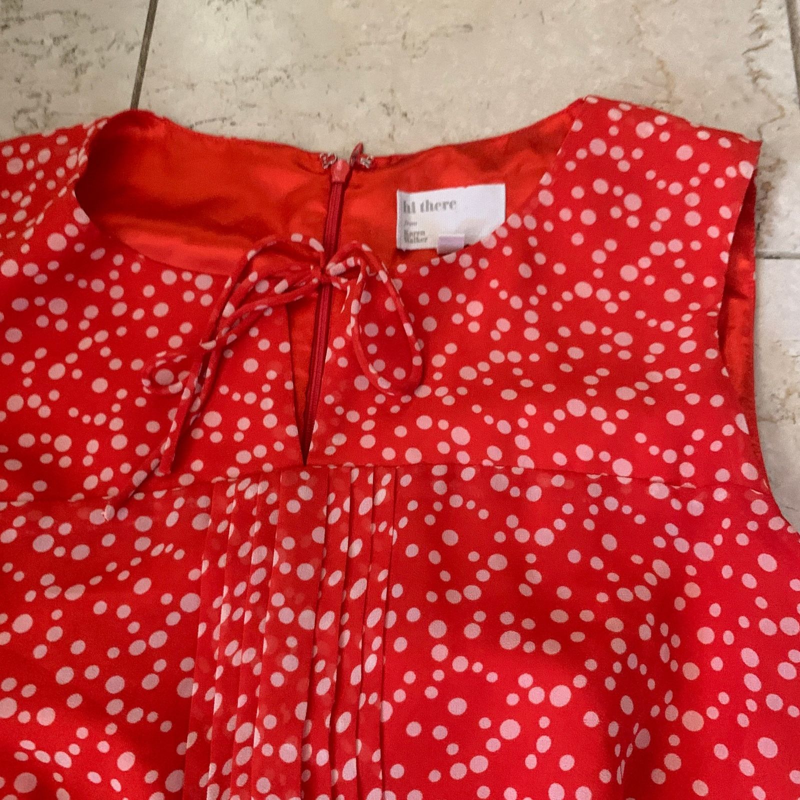 Anthropologie Anthropologie Hi There Karen Walker 6 Dress Red Polka Dot Size M / US 6-8 / IT 42-44 - 13 Thumbnail