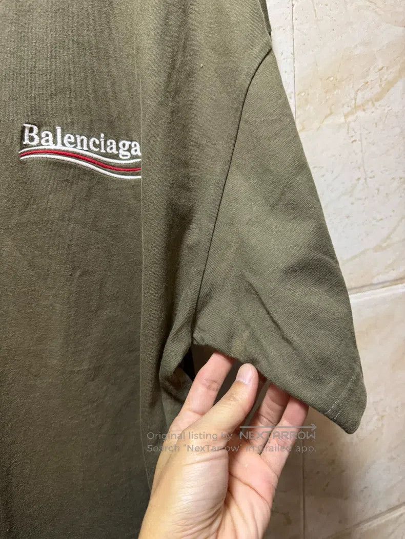 Balenciaga Balenciaga Embroidered Coke Round Neck Loose Short Sleeve Size US S / EU 44-46 / 1 - 7 Thumbnail