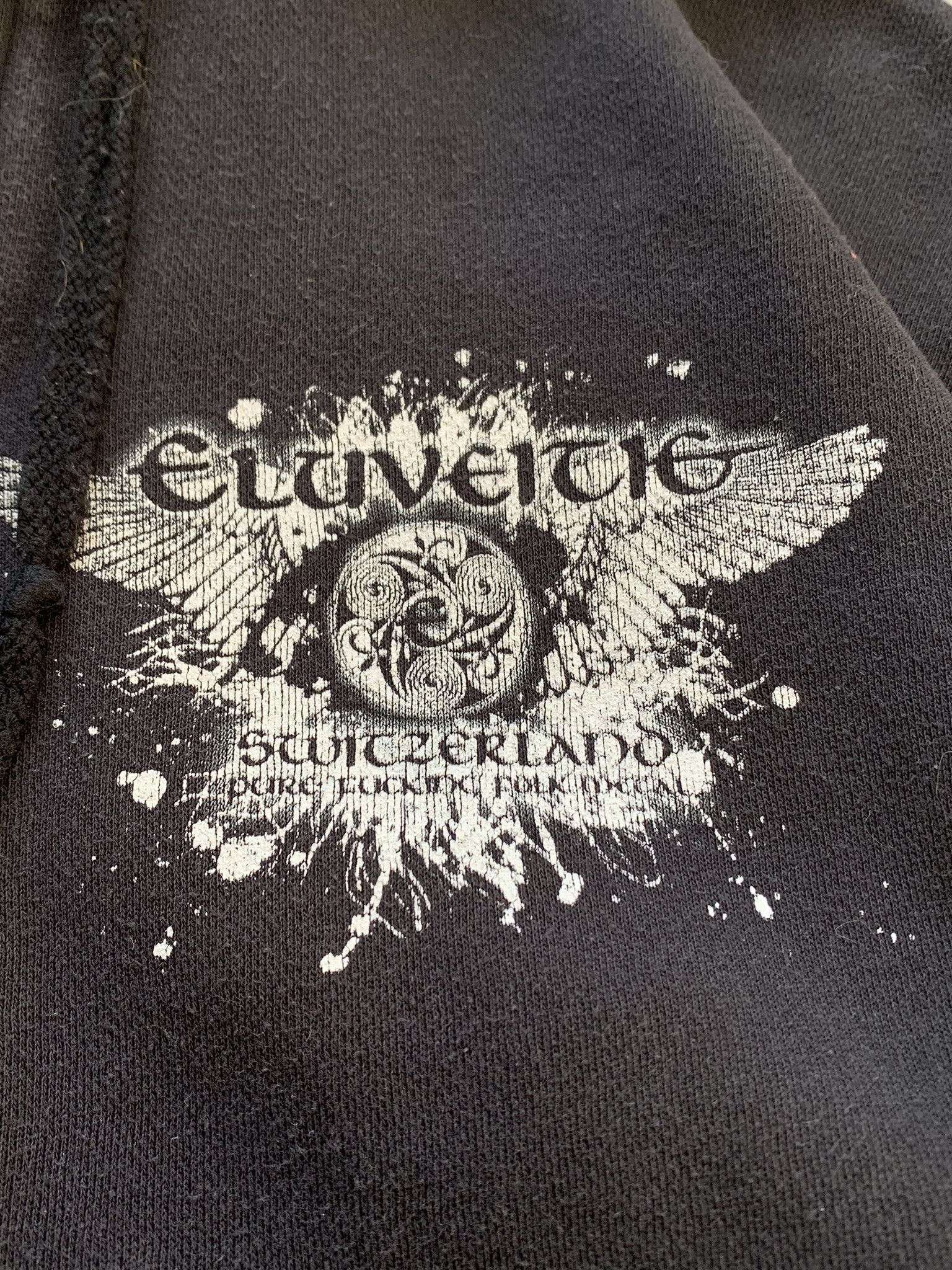 Fruit Of The Loom VTG ELUVEITIE PURE F**KING FOLK METAL Faded Zip Up Hoodie Size US M / EU 48-50 / 2 - 4 Thumbnail