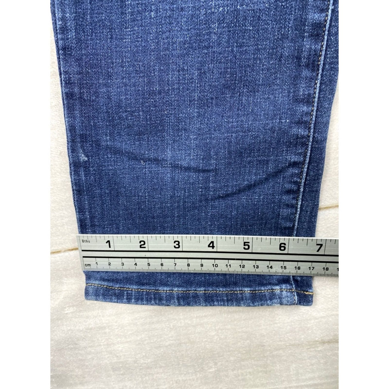 Levi's Levi's Jeans Women 32 Dark Blue Denim Mid Rise Skinny Stretch Pockets 5-Pocket Design City College Size 24" / US 00 / IT 34 - 7 Thumbnail