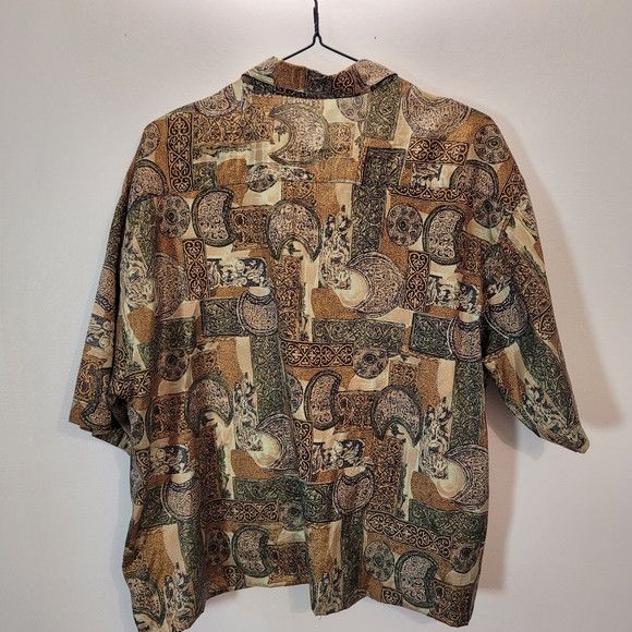Other Vintage Thai Silk By Apple Button Down Shirt - Xl Size XL / US 12-14 / IT 48-50 - 6 Thumbnail