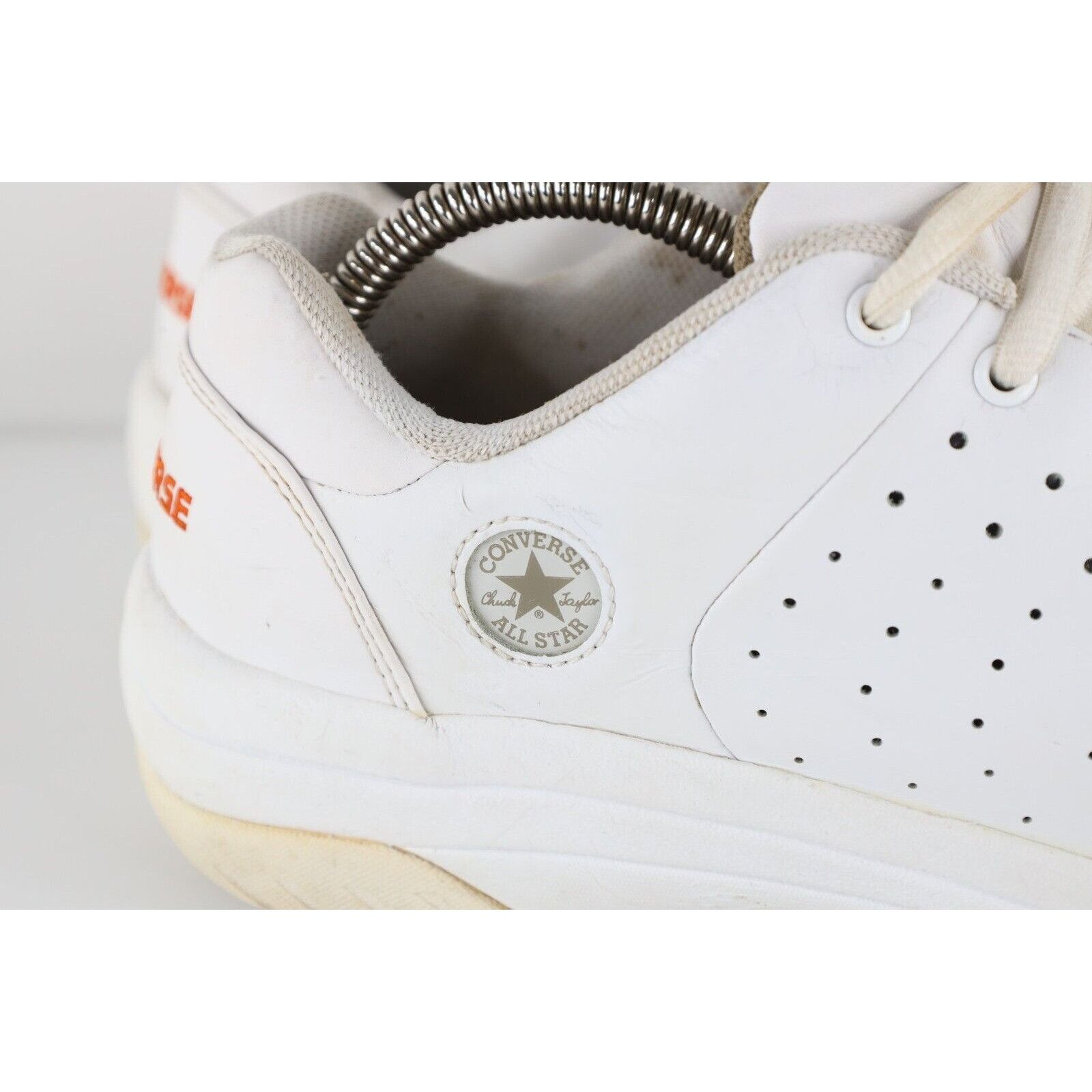 Converse × Vintage Vintage 90s Converse Distressed Spell Out Leather Shoes Size US 10 / EU 43 - 6 Thumbnail