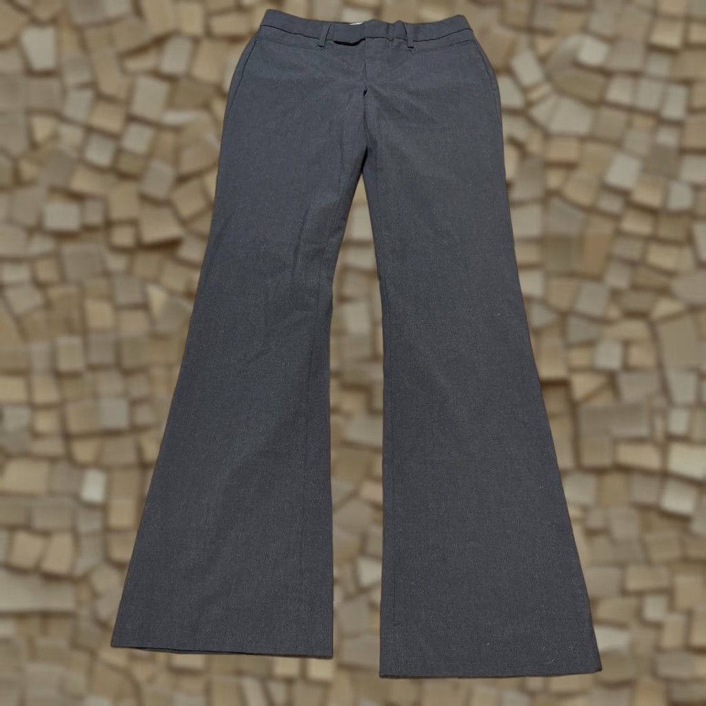 Gap GAP Pants Women's 2R Gray Dress Pants Modern Bootcut, Flat Front, Regular, Polyester, Stretch, Machine Washable, Fall Spring Summer, Women, Pants Size 26" / US 2 / IT 38 - 1 Thumbnail