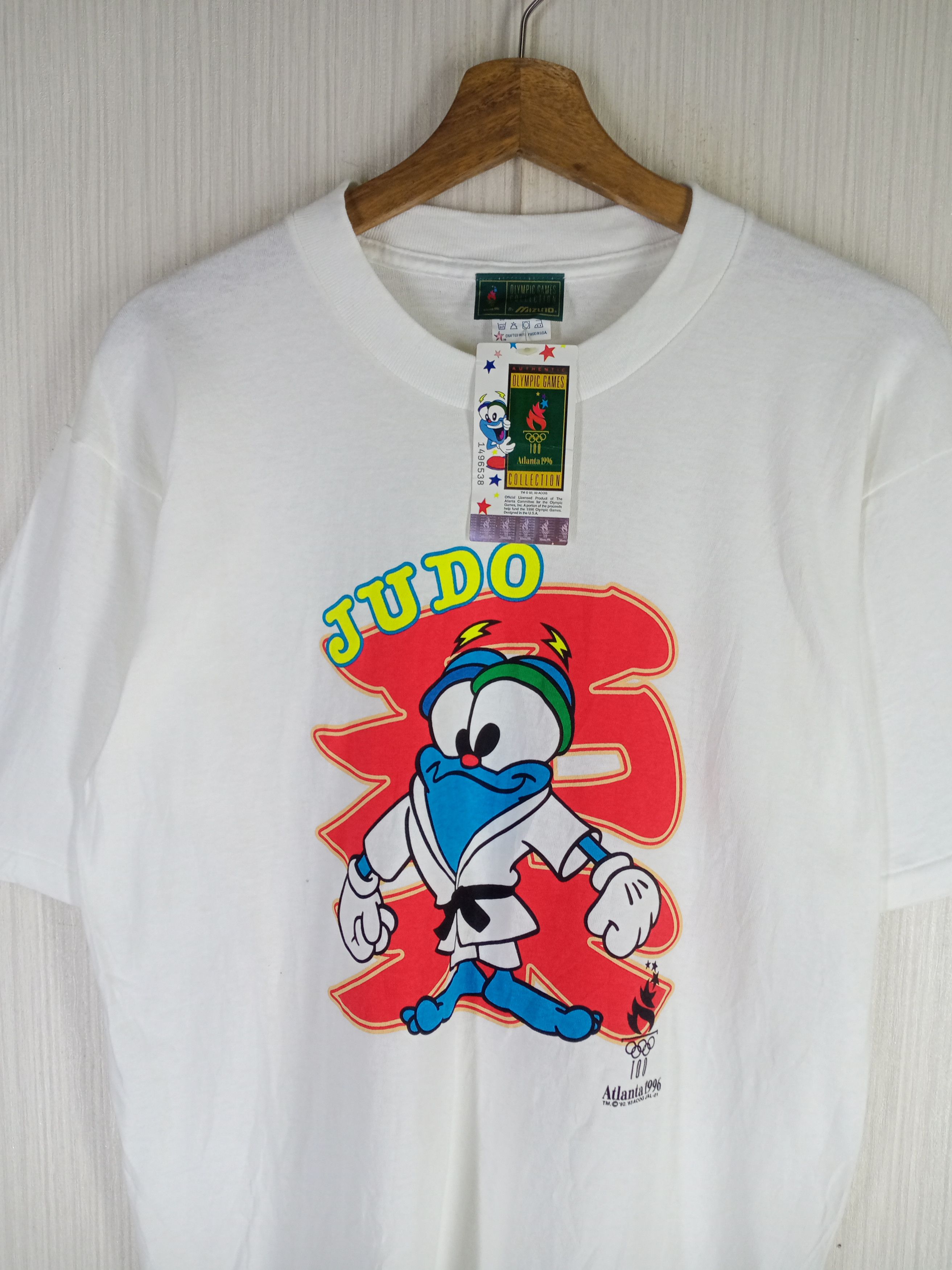 USA Olympics Very Rare Vintage Atlanta 1996 Olympic Games Judo Tshirt Size US L / EU 52-54 / 3 - 1 Thumbnail