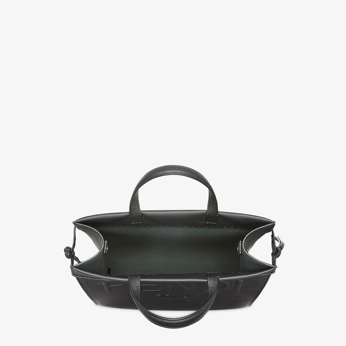 Fendi o1s1wg111225 Size:OS/Roma Medium Go To Shopper in Black Size ONE SIZE - 5 Thumbnail