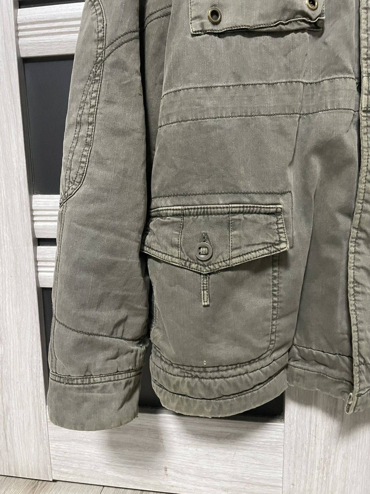 Alpha Industries × Vintage Vintage 90s Alpha Industries Sherpa Lined Field Jacket USA Size US XL / EU 56 / 4 - 7 Thumbnail