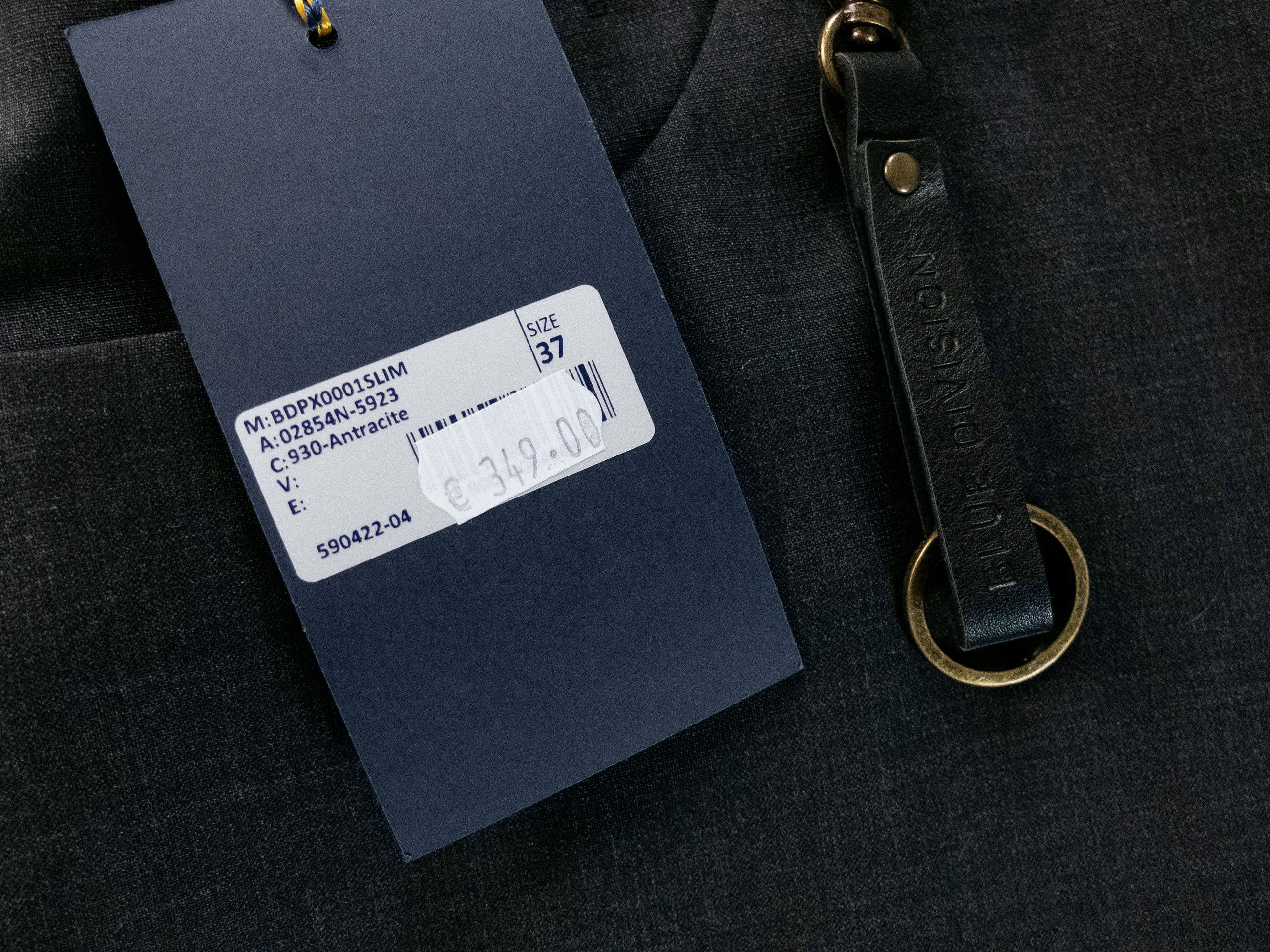 Incotex INCOTEX Blue Division anthracite gray slim fit wool pants 37 Size US 37 - 3 Thumbnail