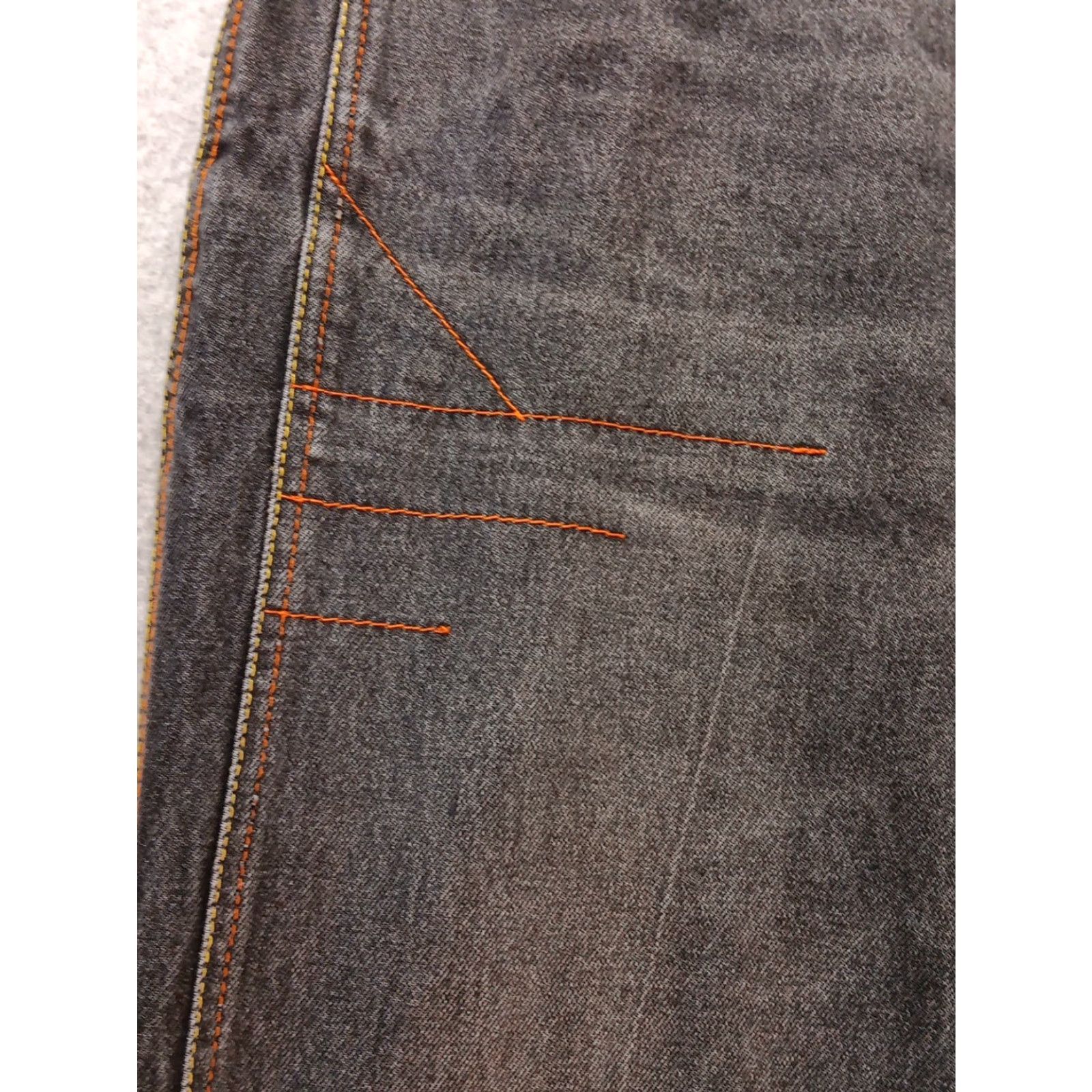 Express VINTAGE Brooklyn Xpress Wide-Leg Denim Jeans SZ 40x30 Black Embroidered Baggy Y2K Mens Size US 40 / EU 56 - 6 Thumbnail