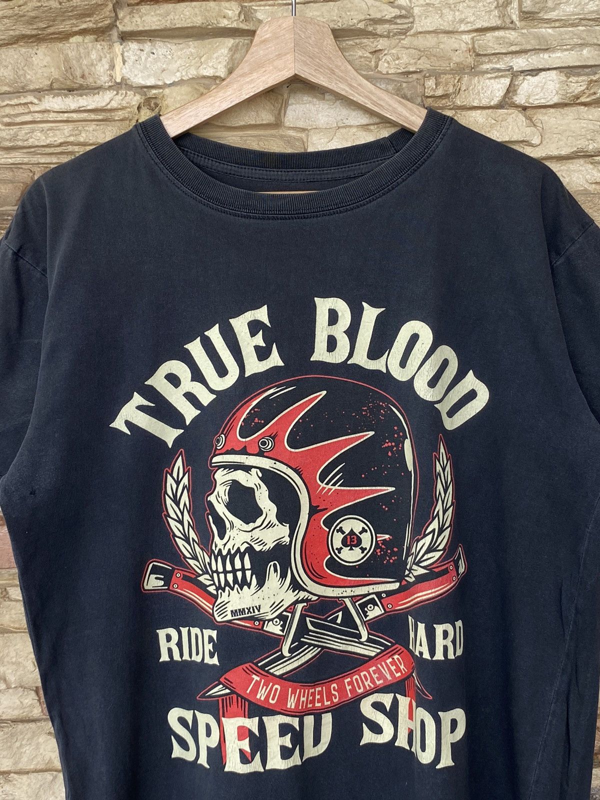 Band Tees Motorcycles True Blood Ride Speed Distressed Tees Size US M / EU 48-50 / 2 - 4 Thumbnail